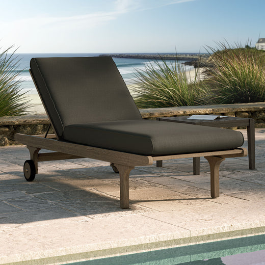 Saratoga Outdoor Patio Teak Chaise Lounge Chair