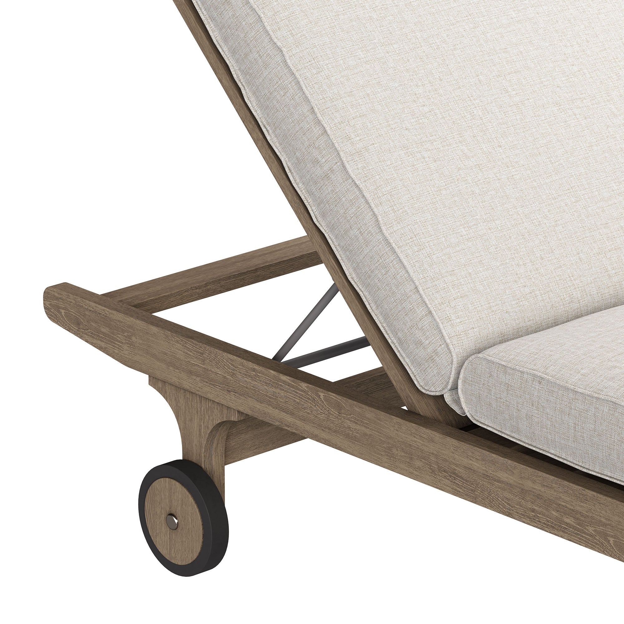 Saratoga Outdoor Patio Teak Chaise Lounge Chair