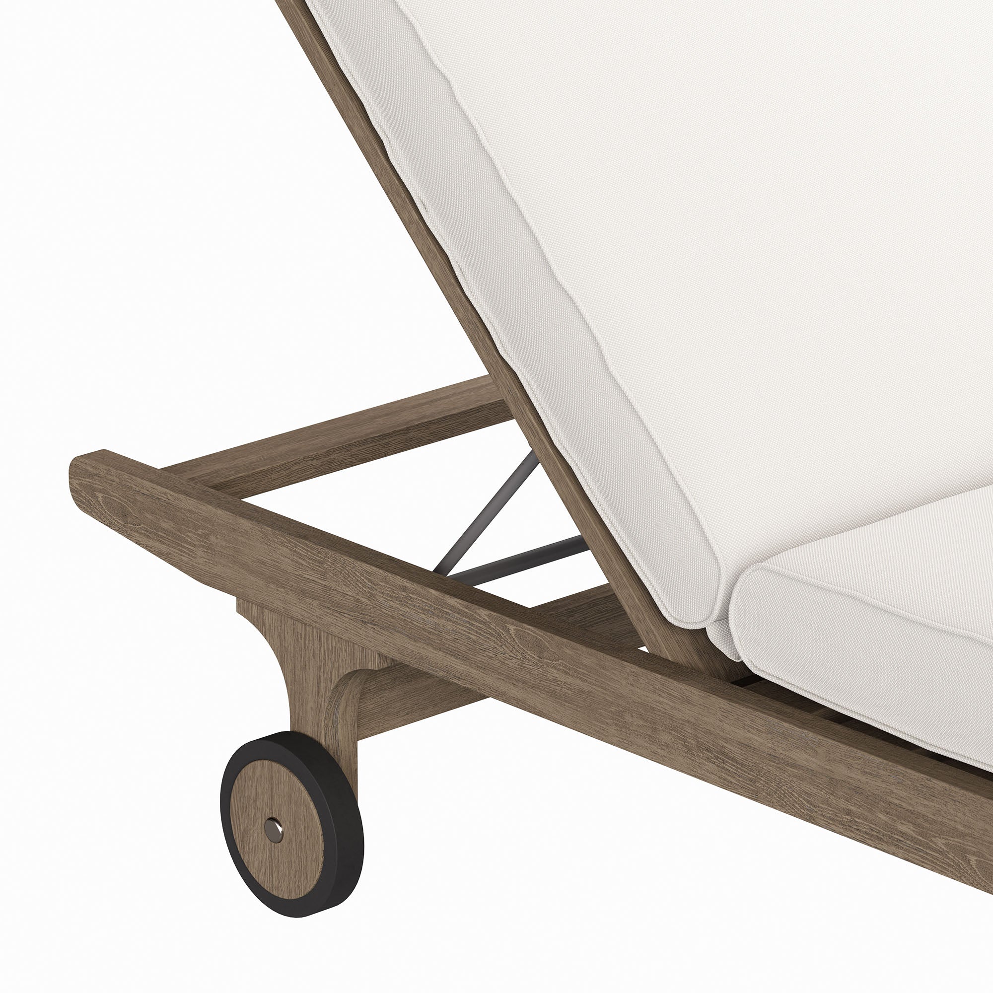 Saratoga Outdoor Patio Teak Chaise Lounge Chair