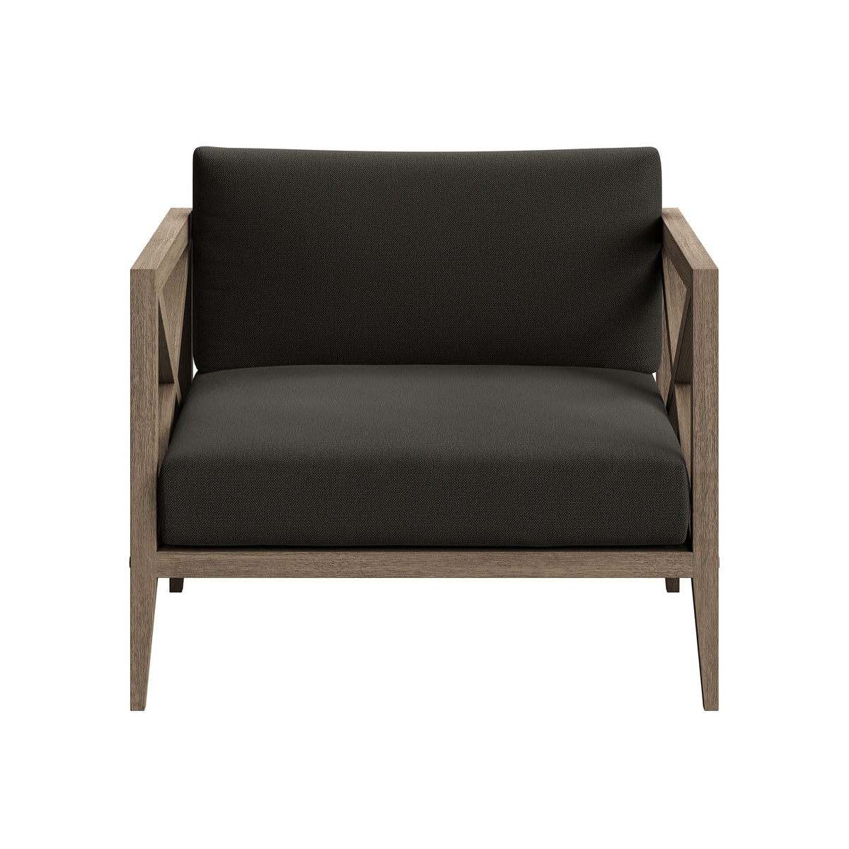 Northlake 3-Piece Outdoor Patio Teak Wood Furniture Set with Armchair and Side Table