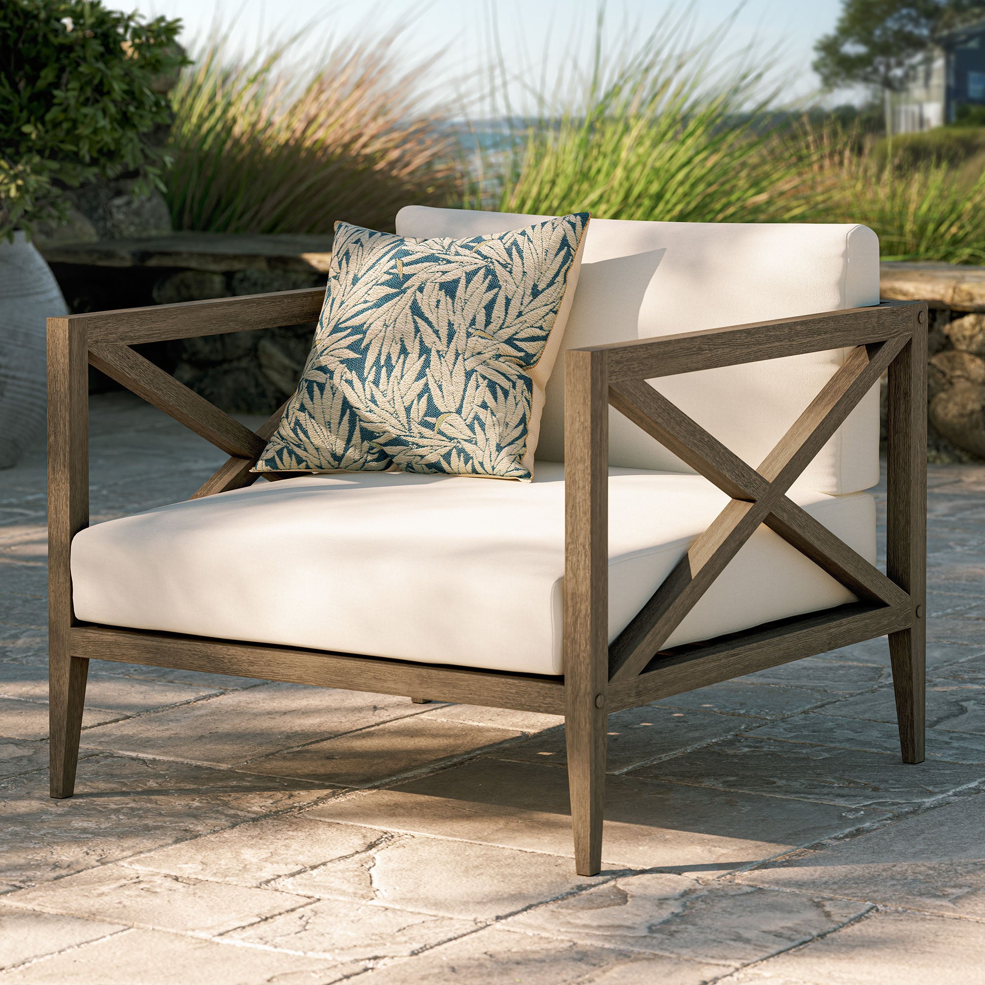 Northlake Outdoor Patio Teak Armchair