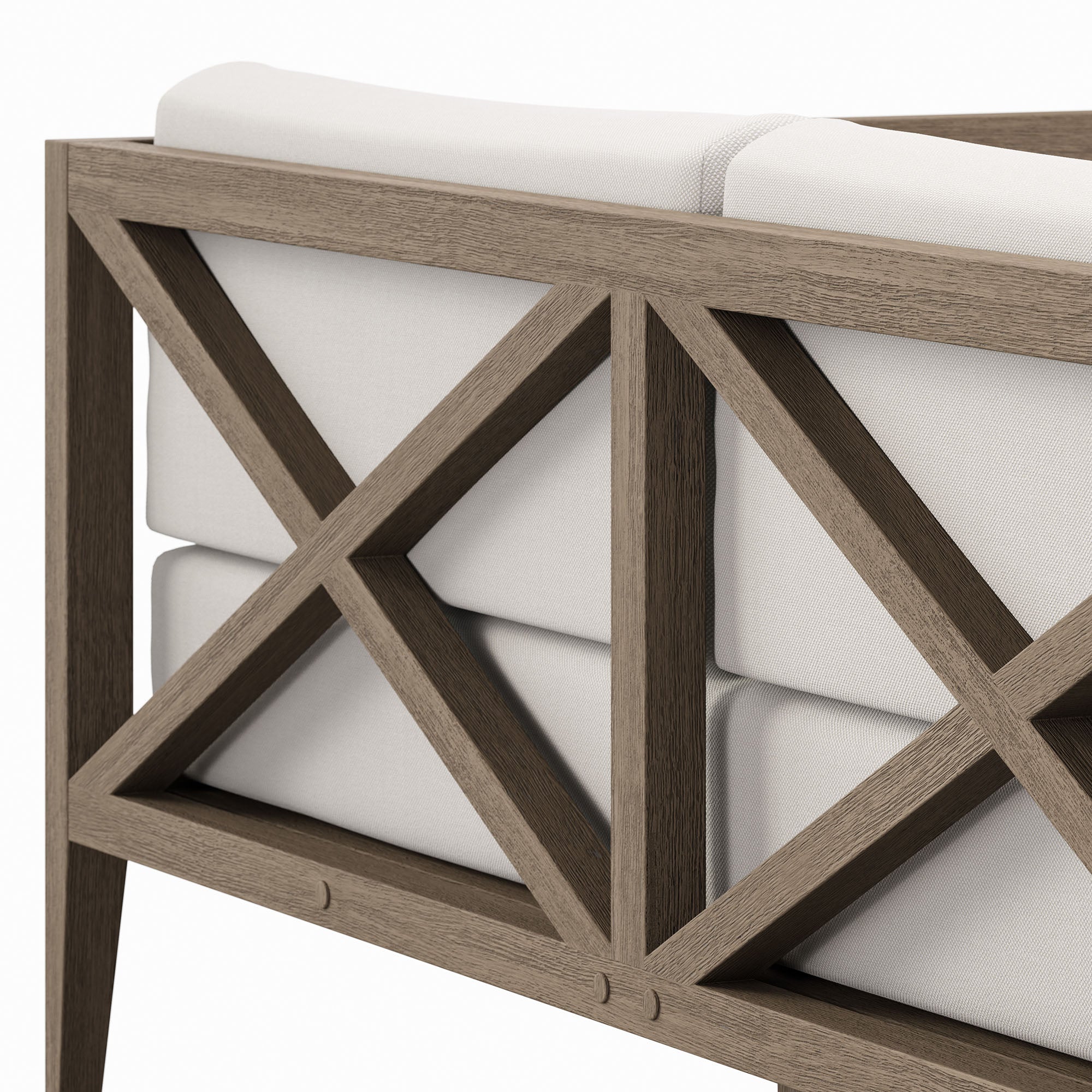 Northlake Outdoor Patio Teak Loveseat