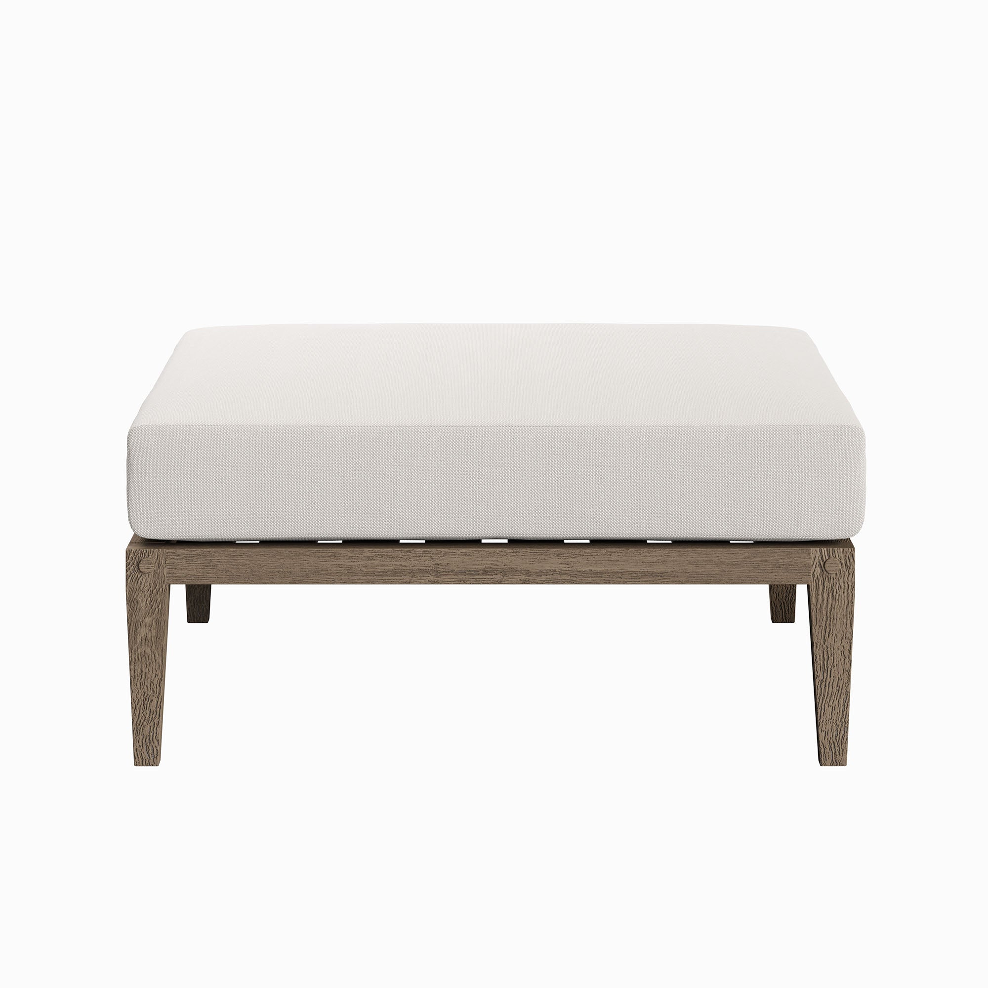 Northlake Outdoor Patio Teak Ottoman