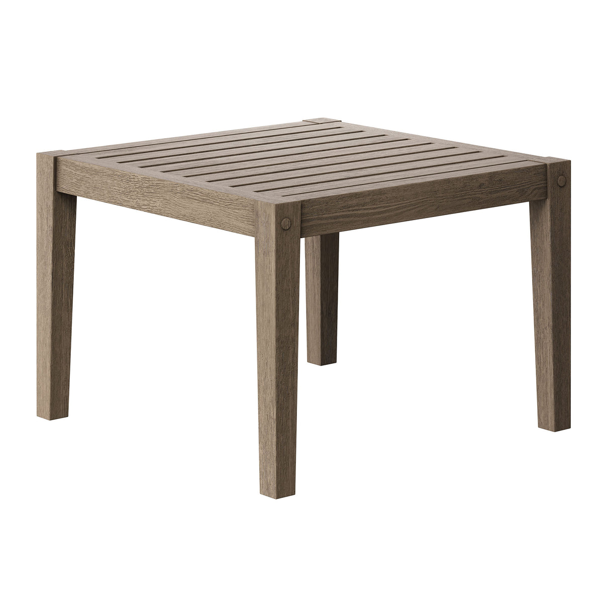 Northlake 3-Piece Outdoor Patio Teak Wood Furniture Set with Armchair and Side Table
