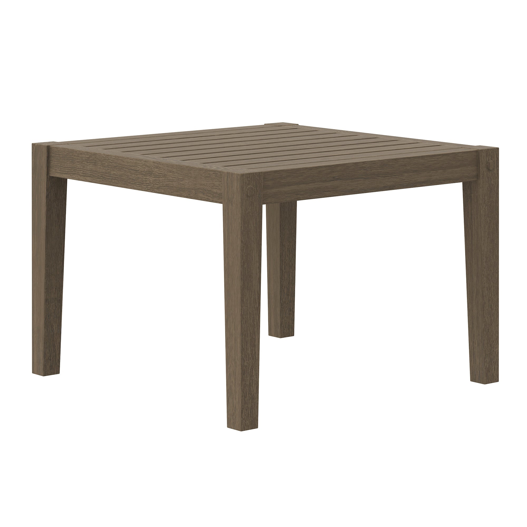 Northlake 3-Piece Outdoor Patio Teak Wood Furniture Set with Chaise Lounges and Side Table
