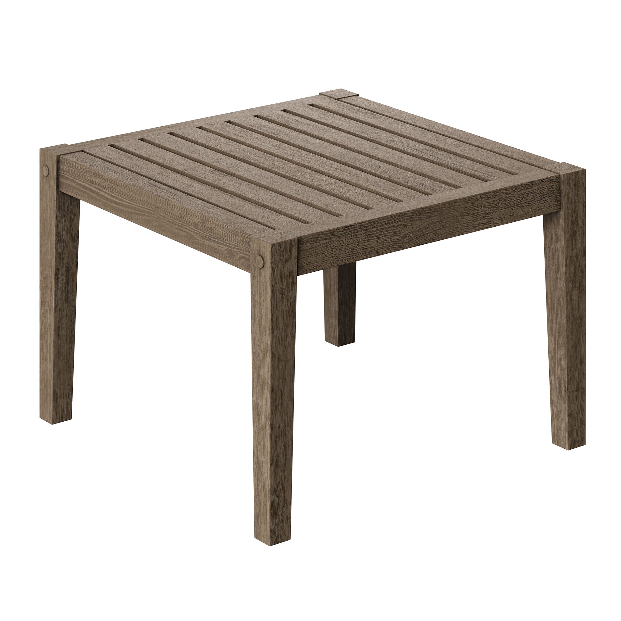 Northlake 3-Piece Outdoor Patio Teak Wood Furniture Set with Chaise Lounges and Side Table