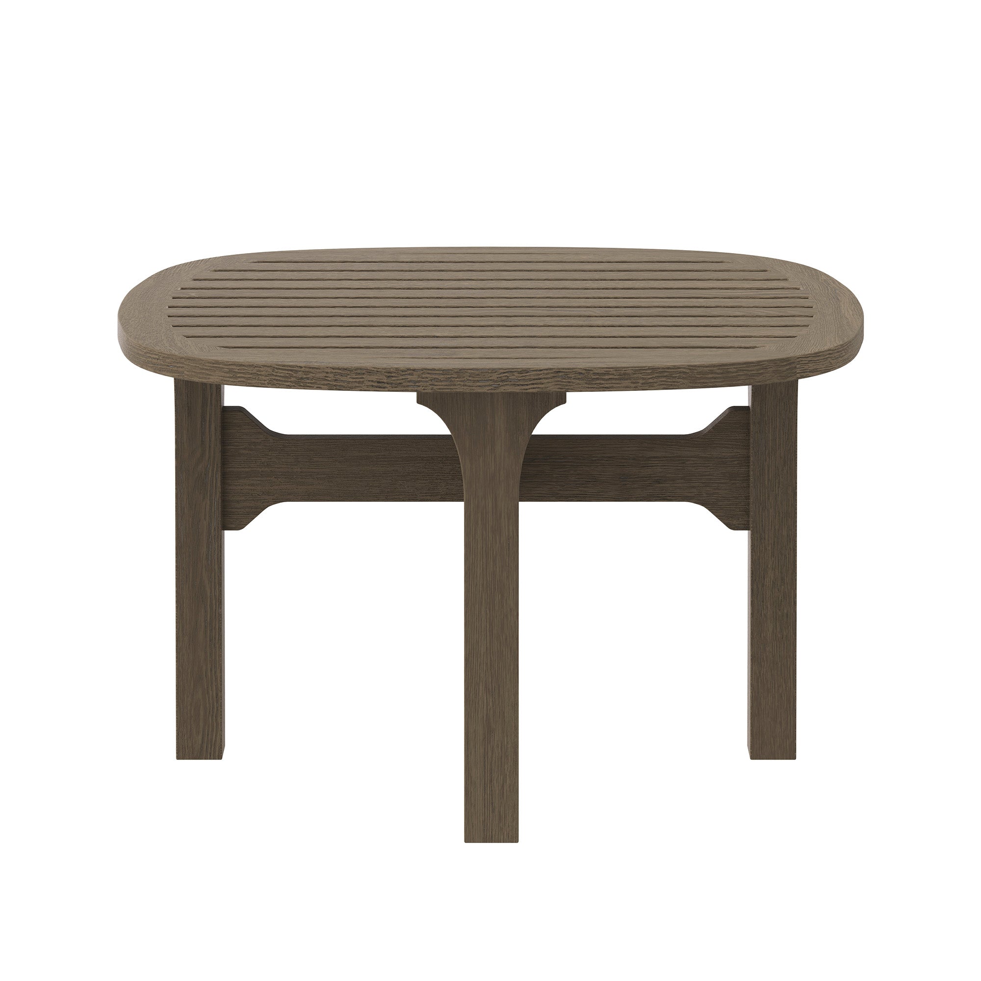 Saratoga Square Outdoor Patio Teak Wood Side Table