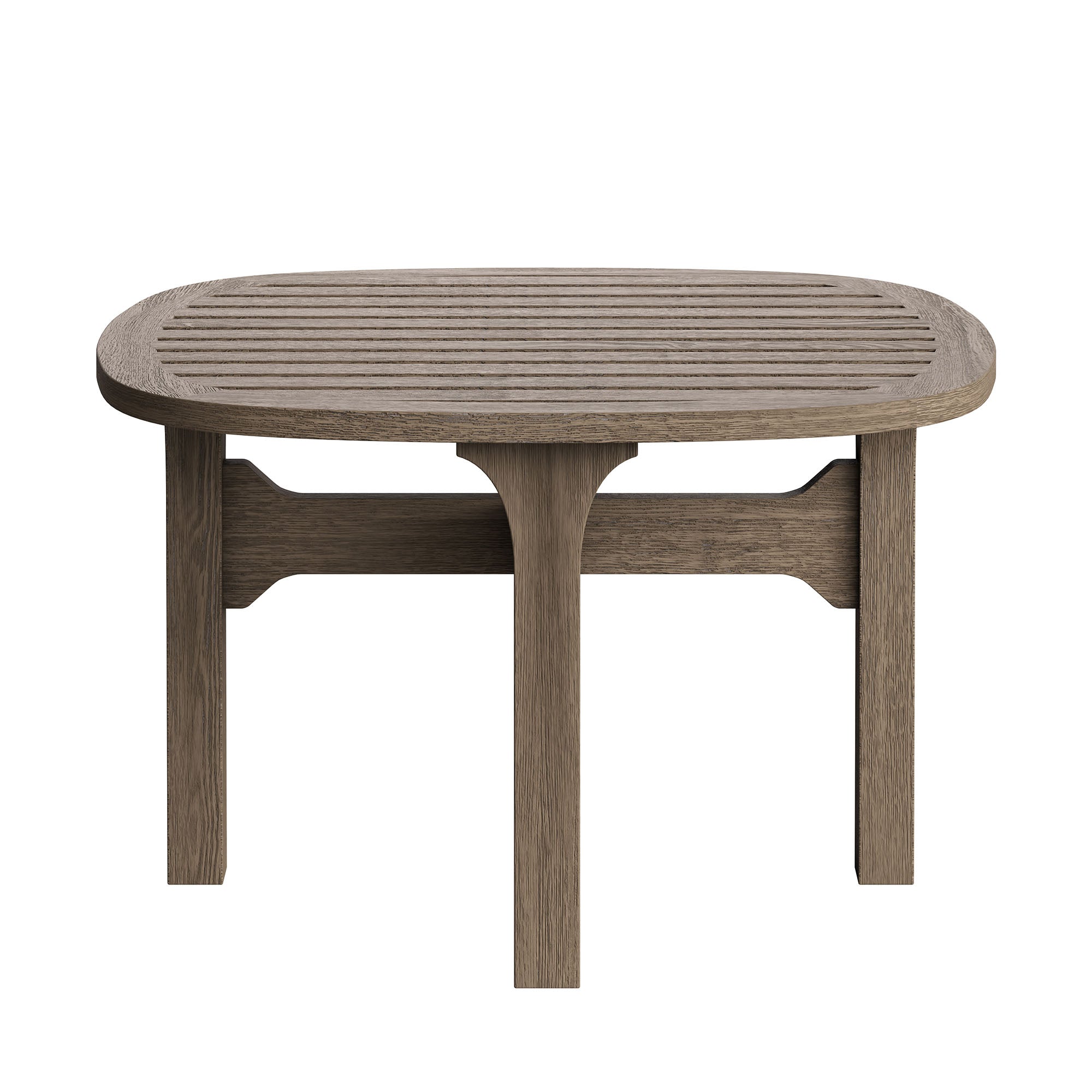 Saratoga Square Outdoor Patio Teak Wood Side Table