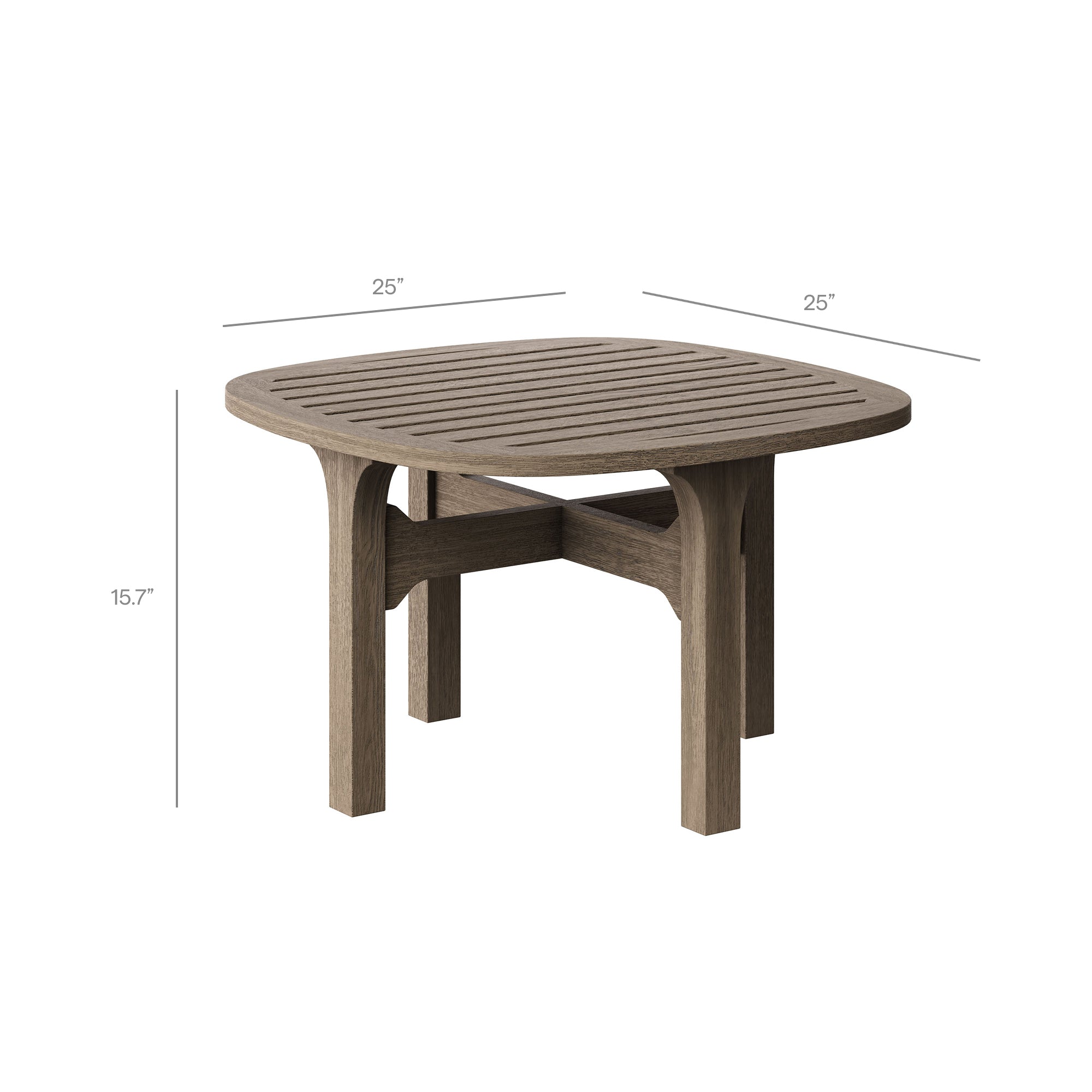 Saratoga 4-Piece Outdoor Patio Teak Wood Furniture Set