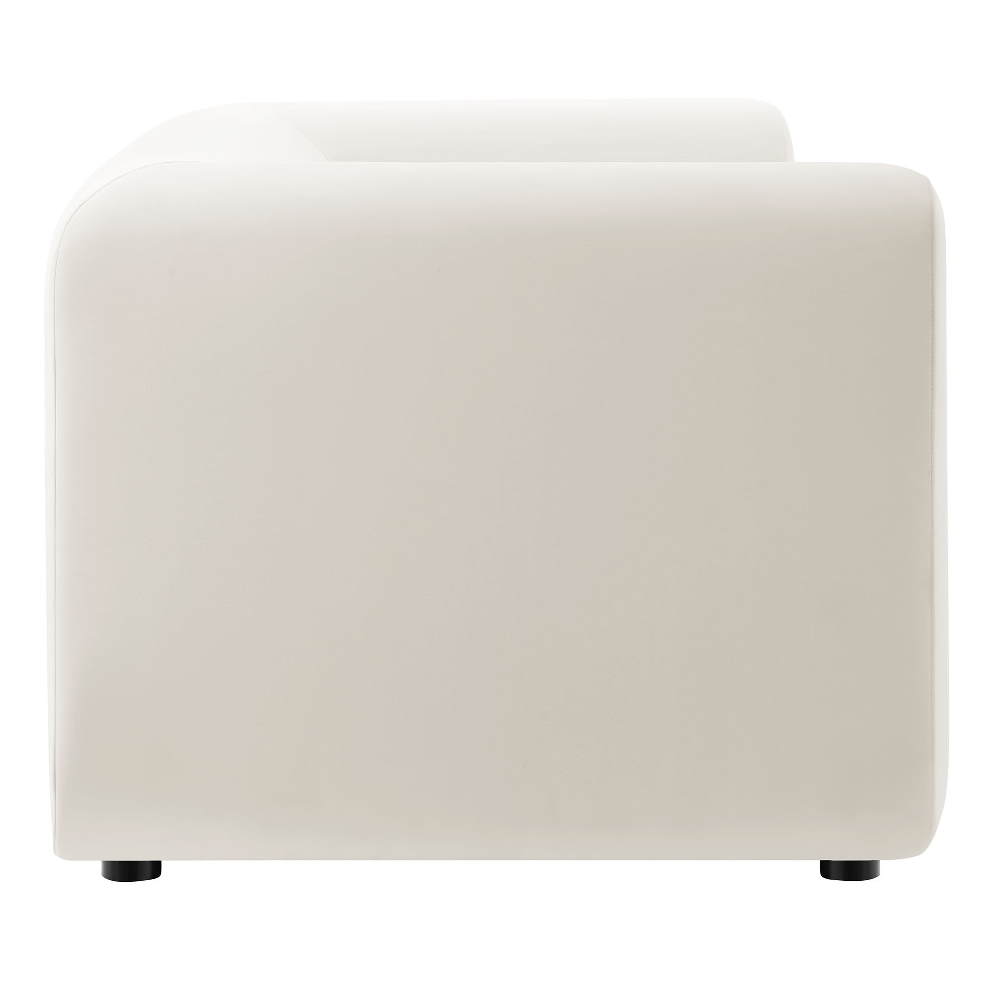 Leif 89" Performance Velvet Upholstered Sofa