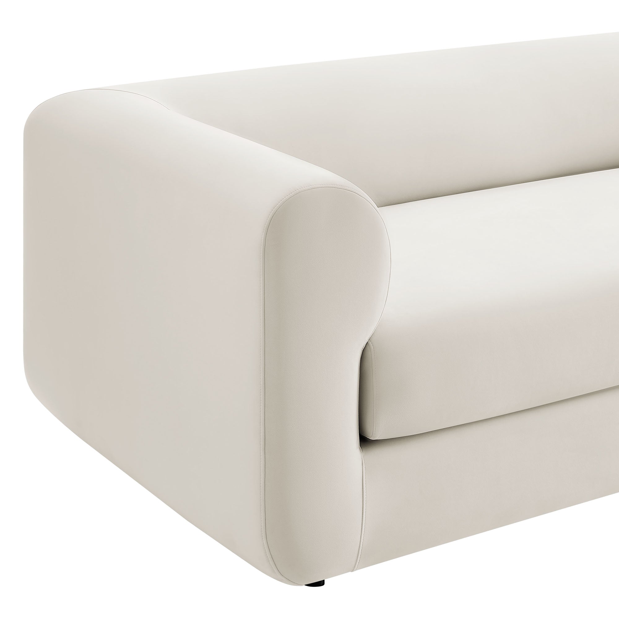 Leif 89" Performance Velvet Upholstered Sofa