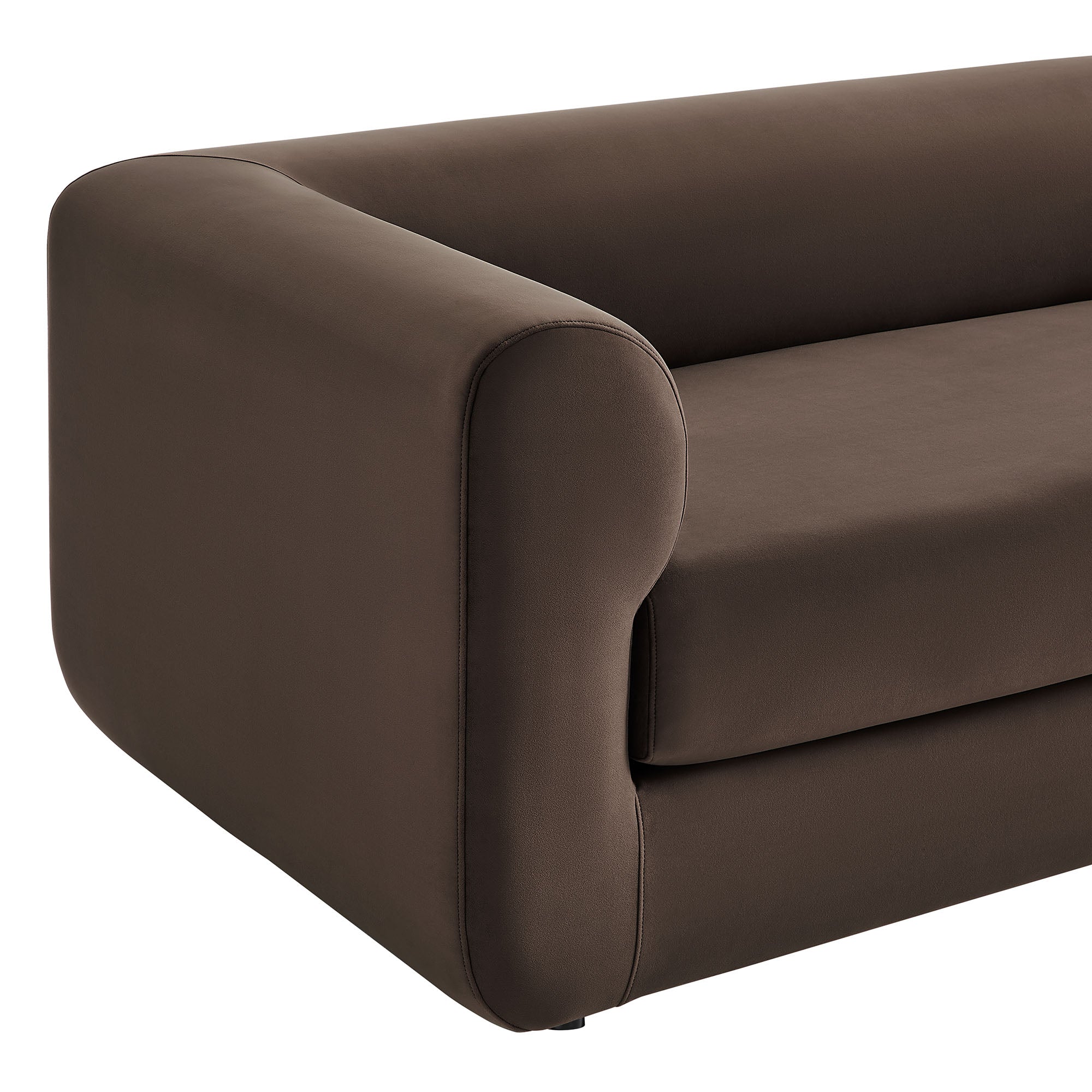 Leif 89" Performance Velvet Upholstered Sofa
