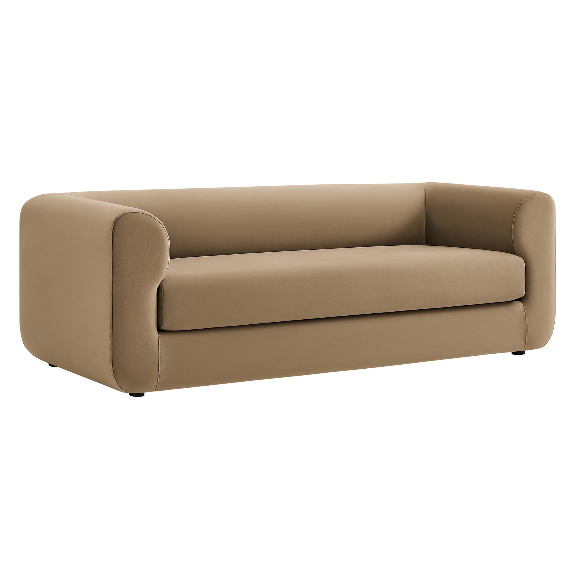 Leif 89" Performance Velvet Upholstered Sofa
