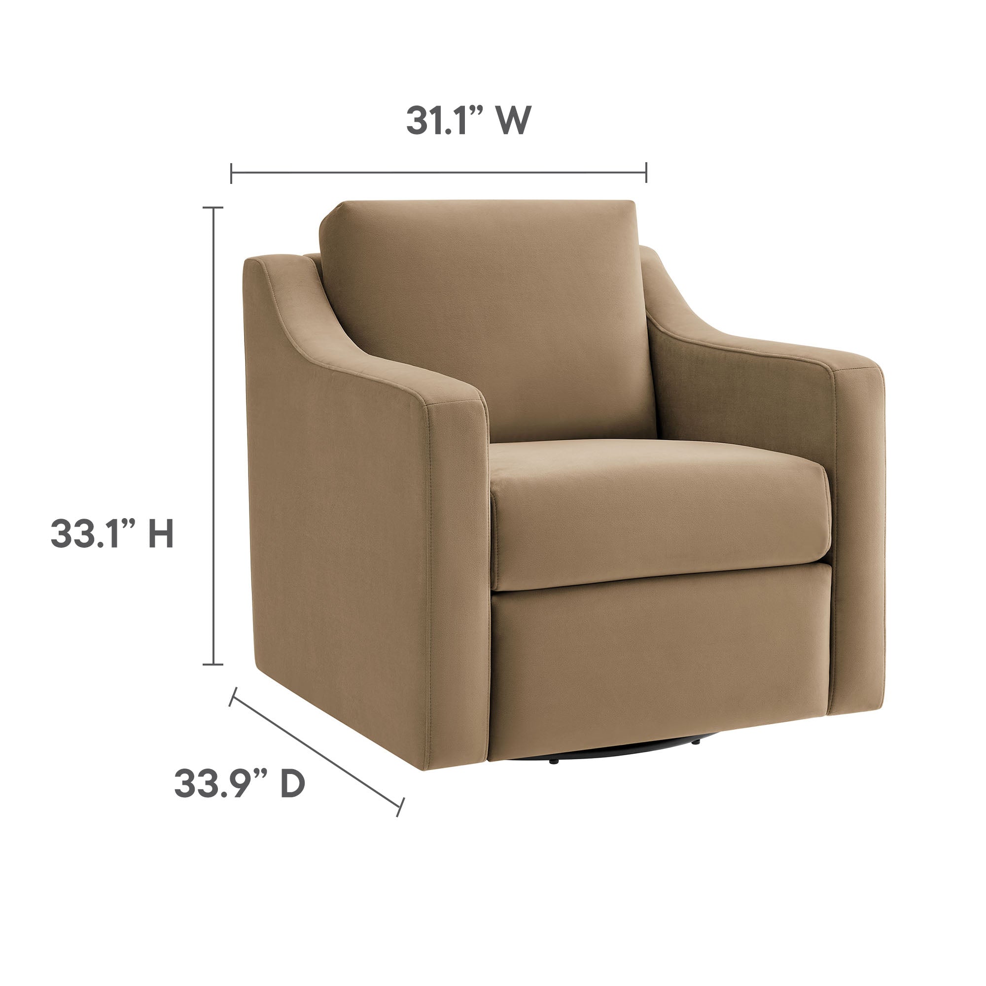 Liora Performance Velvet Armchair
