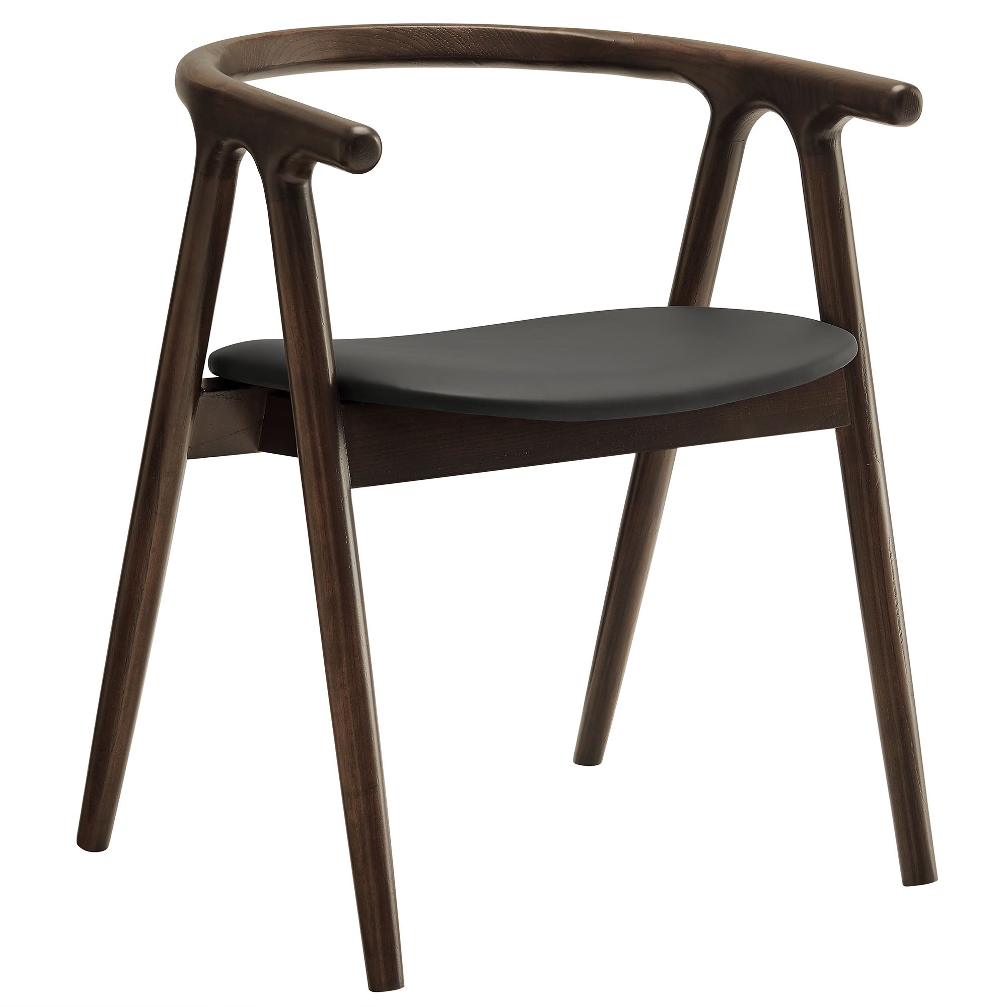 Henry Vegan Leather and Wood Dining Chair