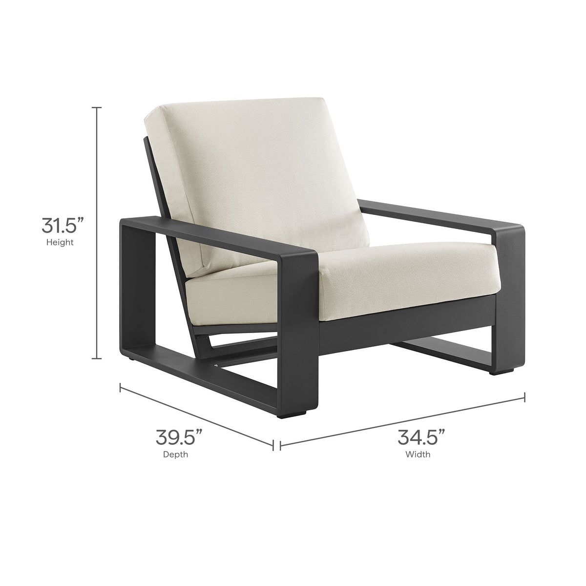 Lirienne 4-Piece Outdoor Patio Aluminum Furniture Set