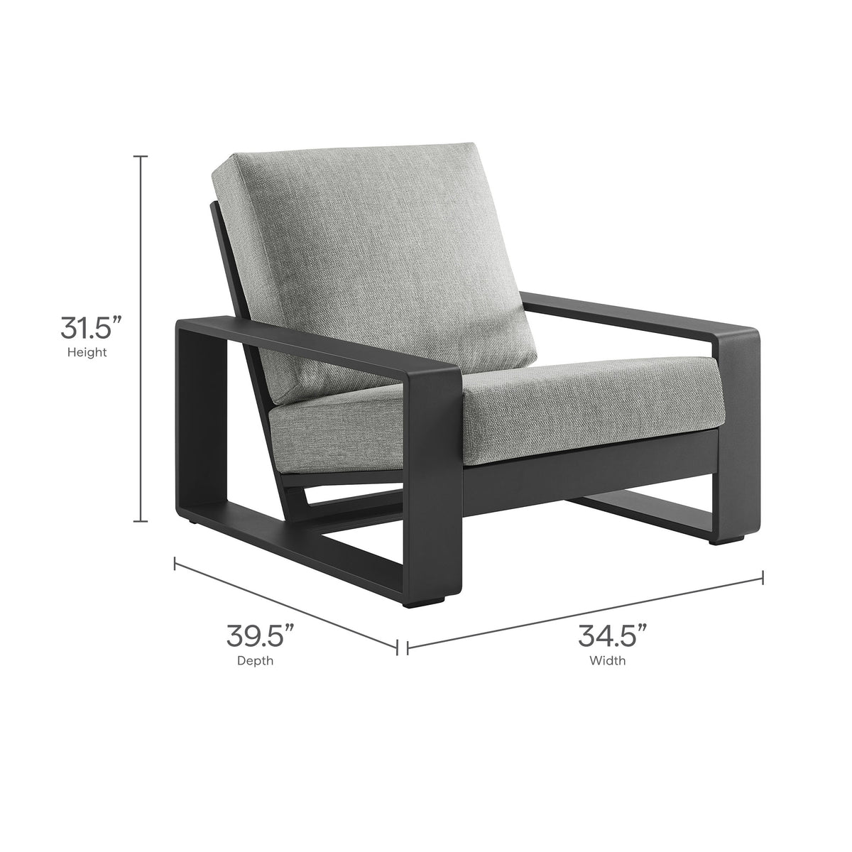 Lirienne 4-Piece Outdoor Patio Aluminum Furniture Set