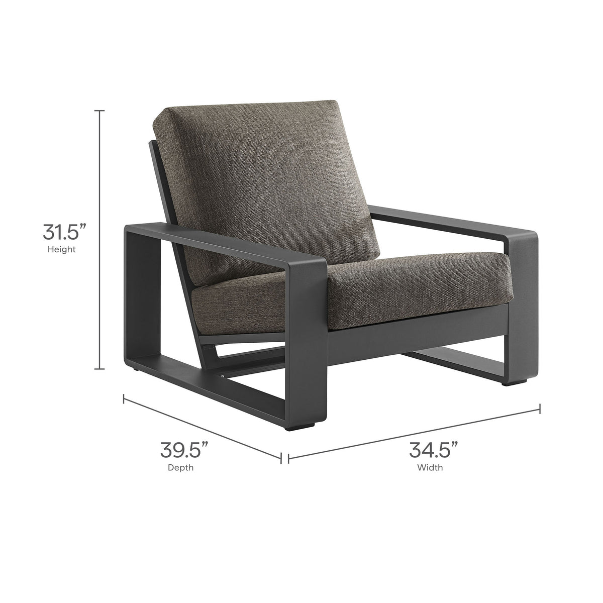 Lirienne 4-Piece Outdoor Patio Aluminum Furniture Set