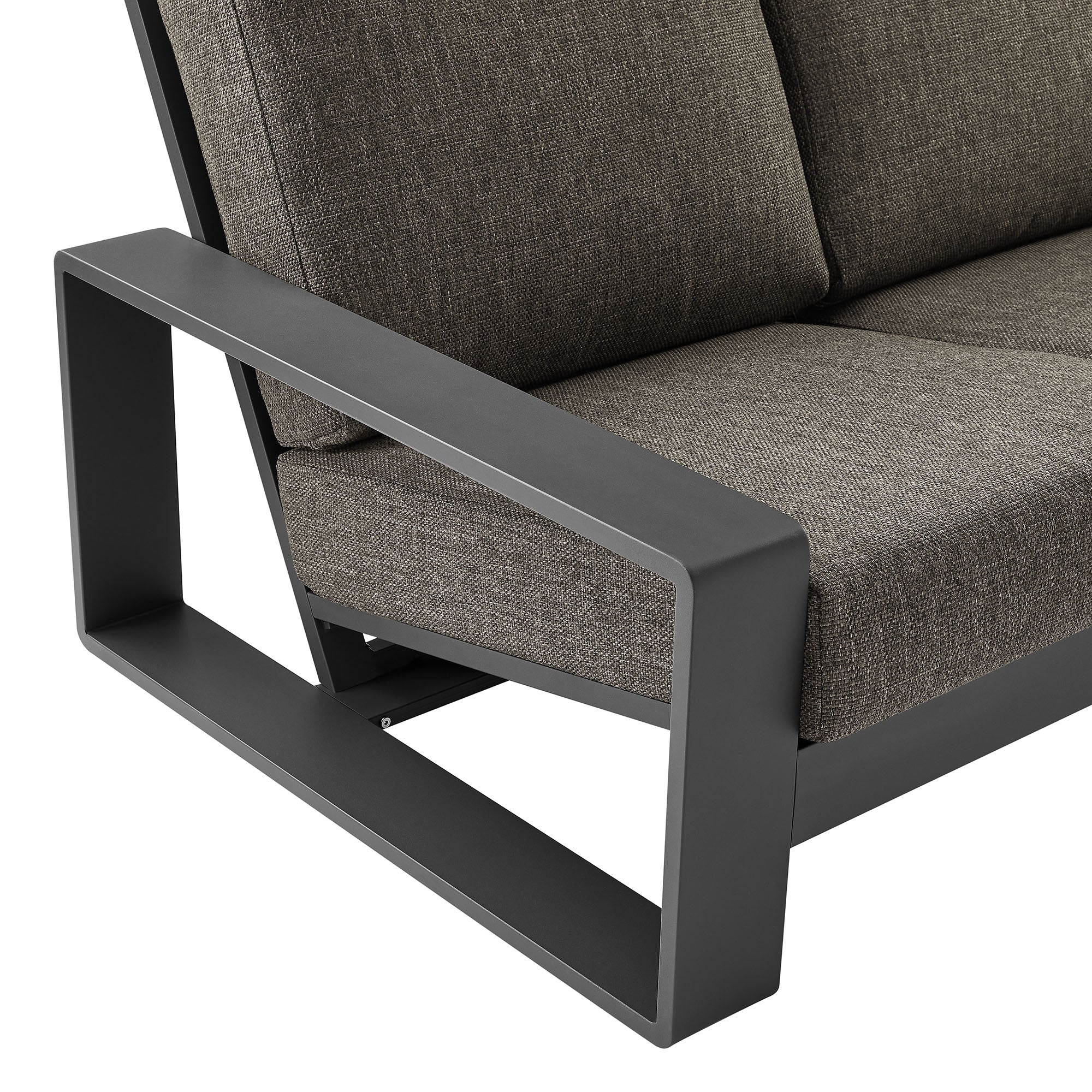 Lirienne Outdoor Patio Aluminum Sofa