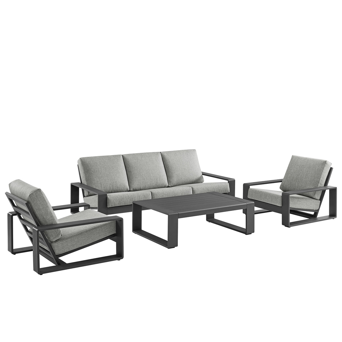 Lirienne 4-Piece Outdoor Patio Aluminum Furniture Set