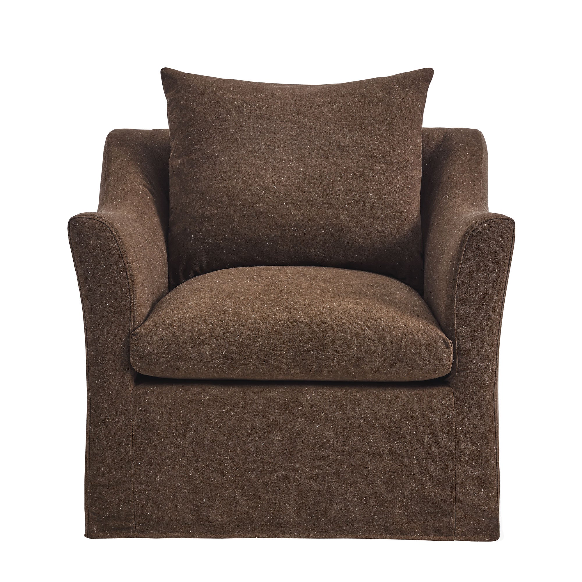 Somerset Linen Blend Slipcovered Armchair