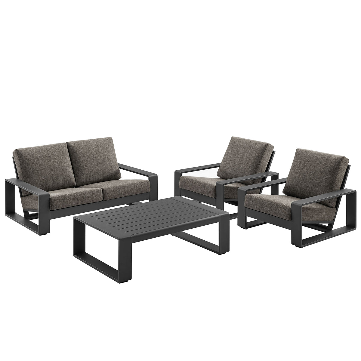 Lirienne 4-Piece Outdoor Patio Aluminum Furniture Set