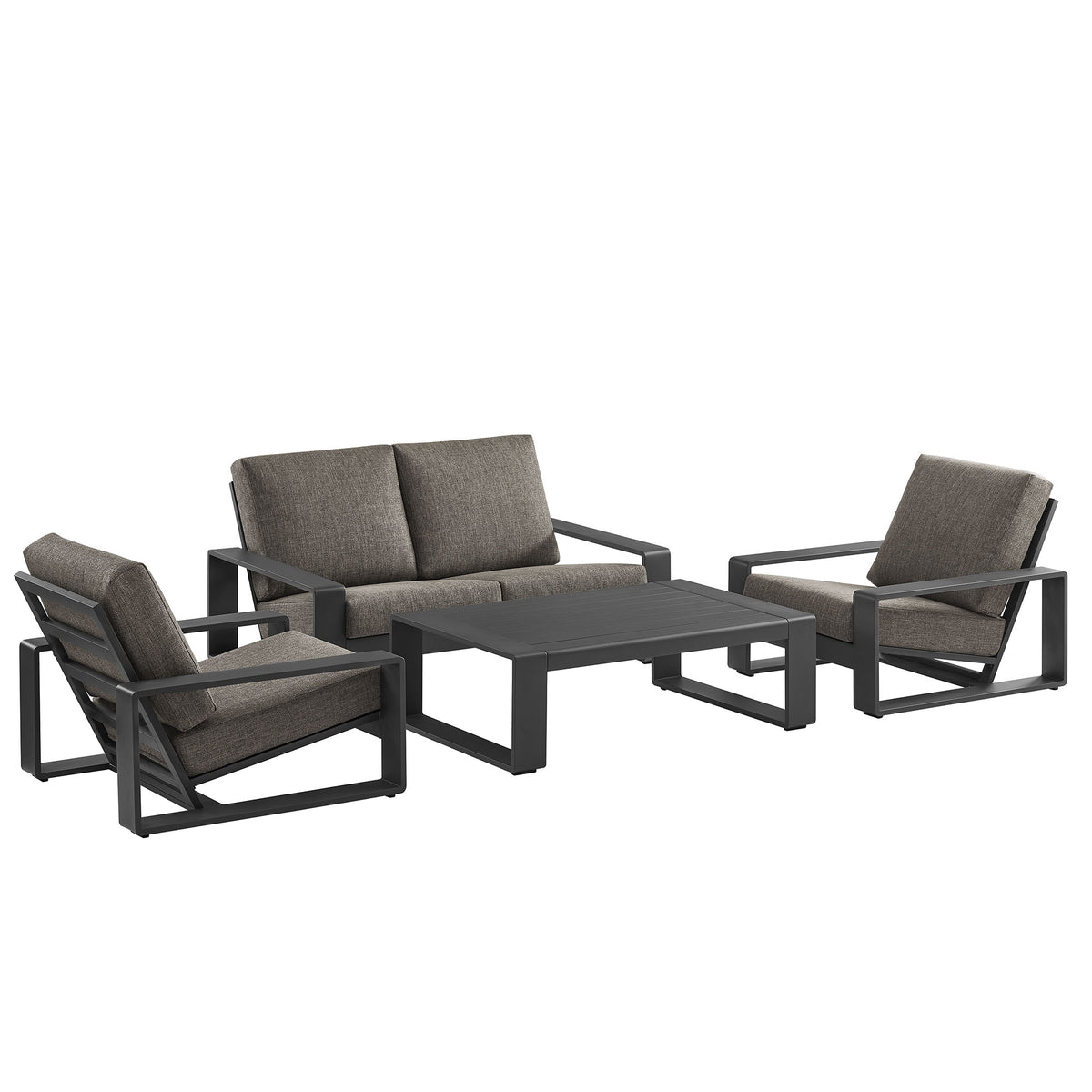 Lirienne 4-Piece Outdoor Patio Aluminum Furniture Set