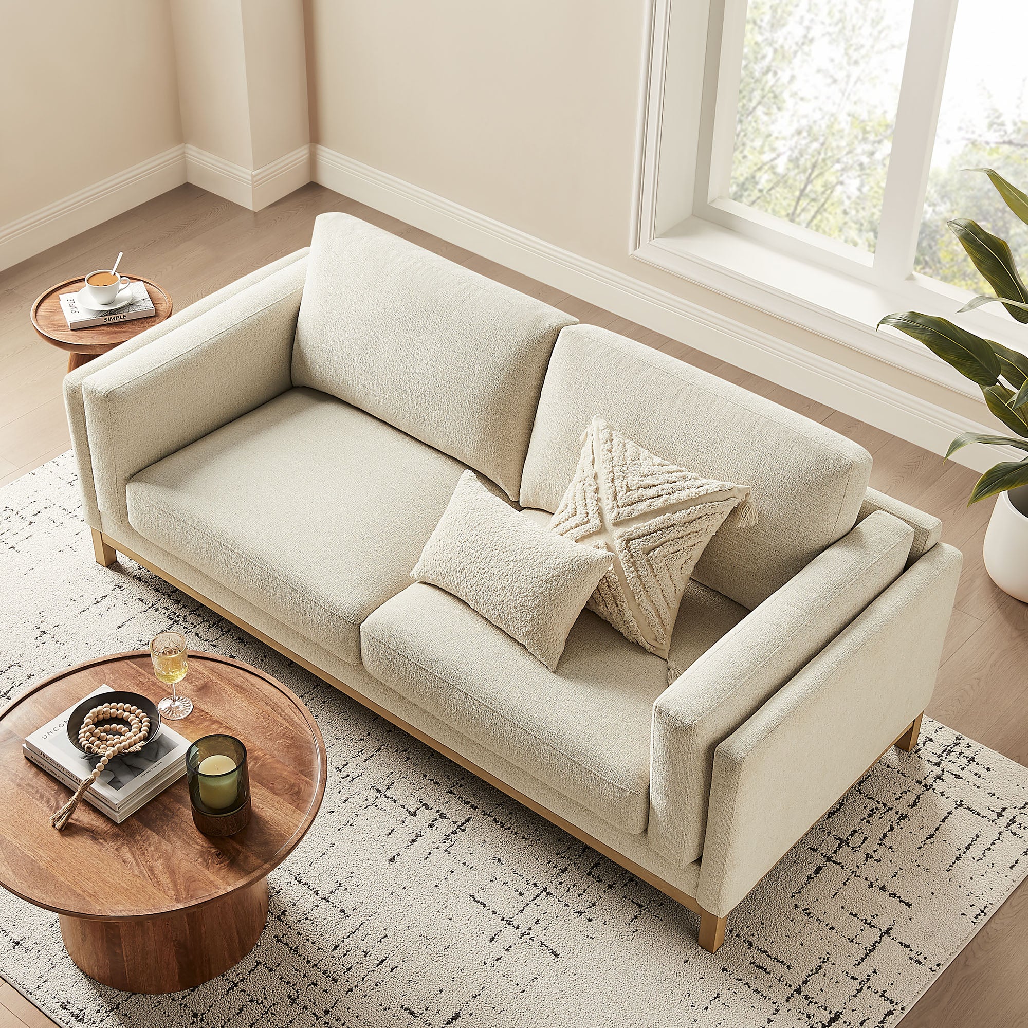 Roscoe 81 inch Fabric Sofa