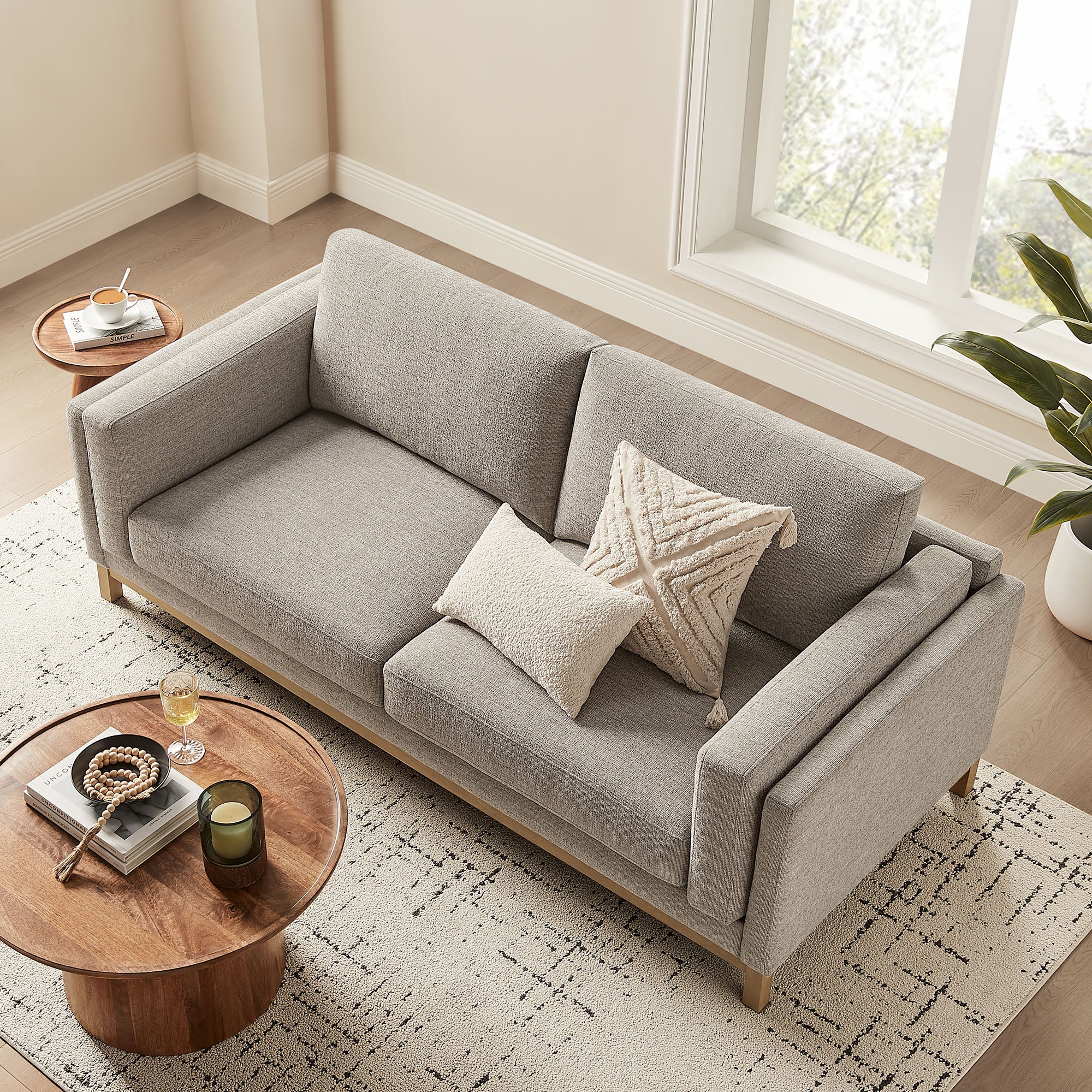 Roscoe 81 inch Fabric Sofa