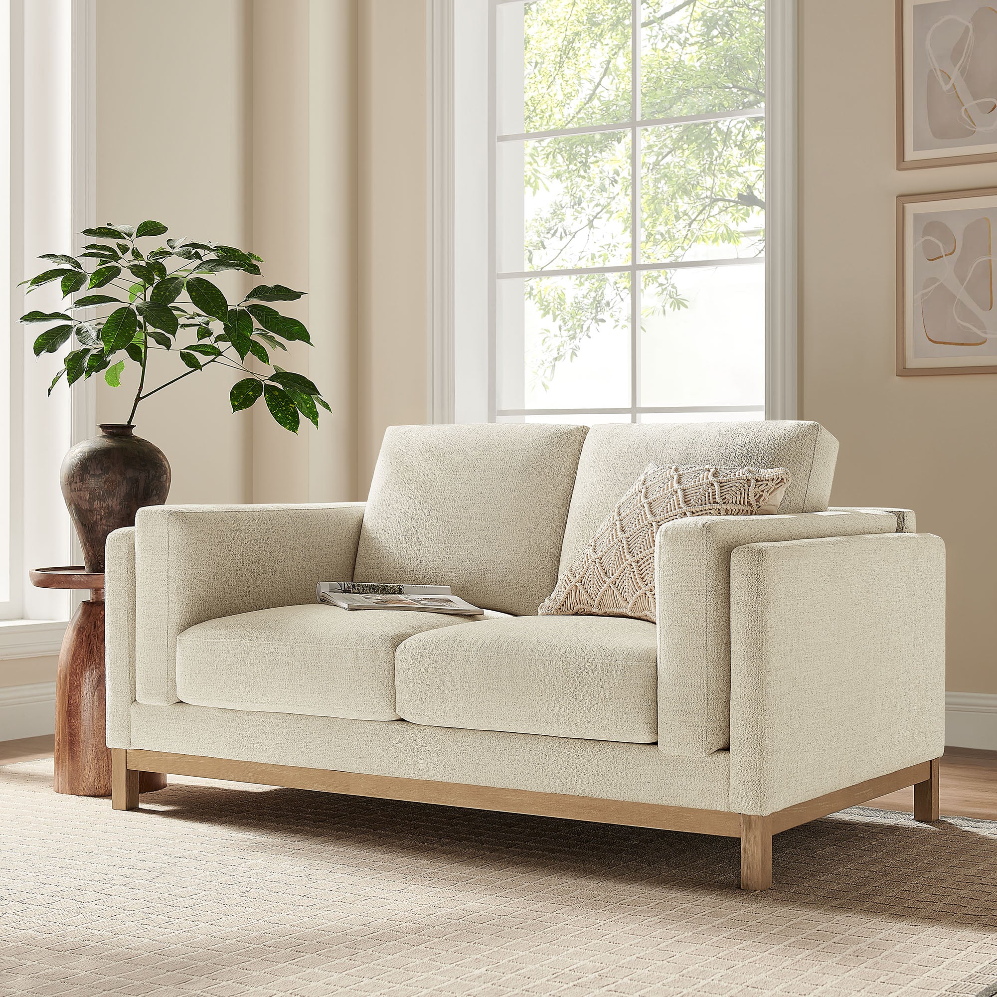 Roscoe 63 inch Fabric Loveseat