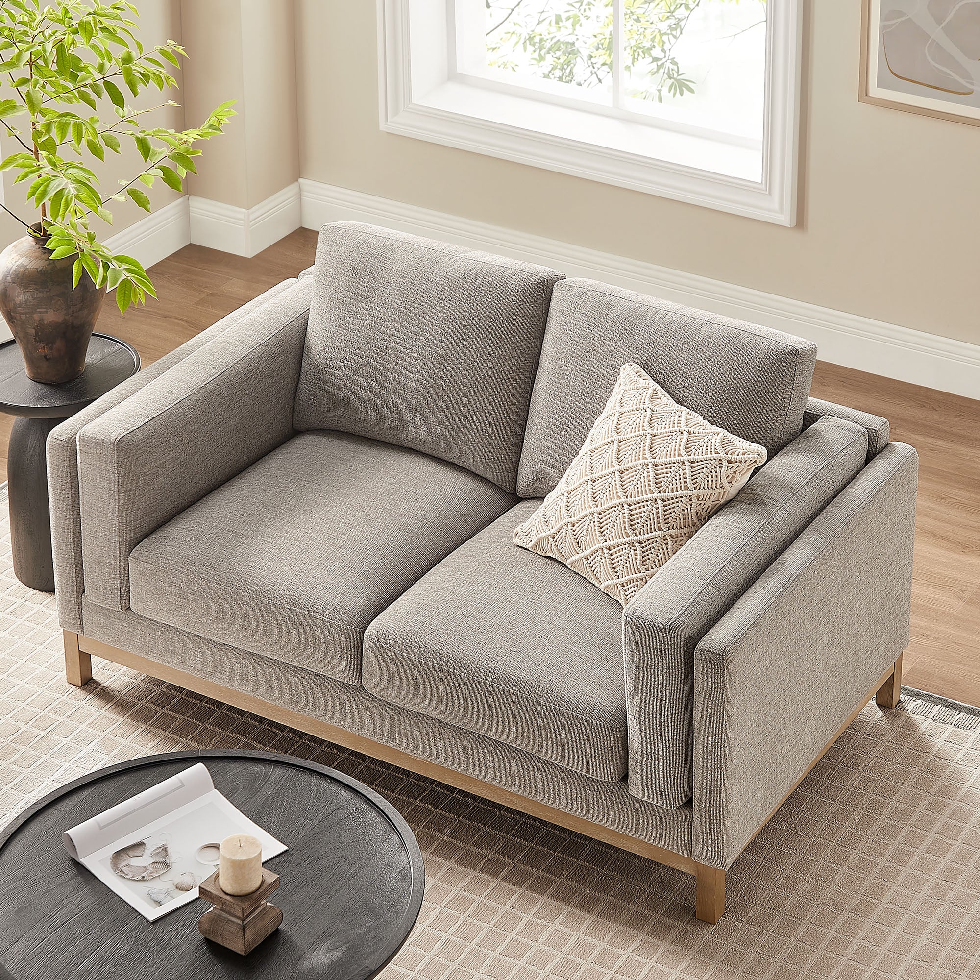 Roscoe 63 inch Fabric Loveseat