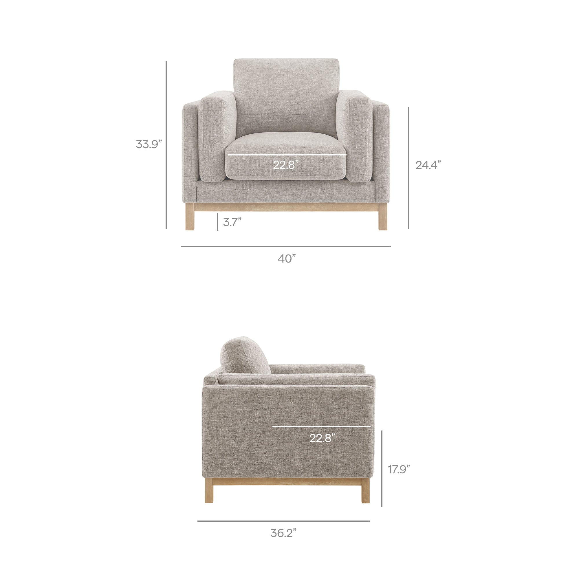 Roscoe Fabric Armchair