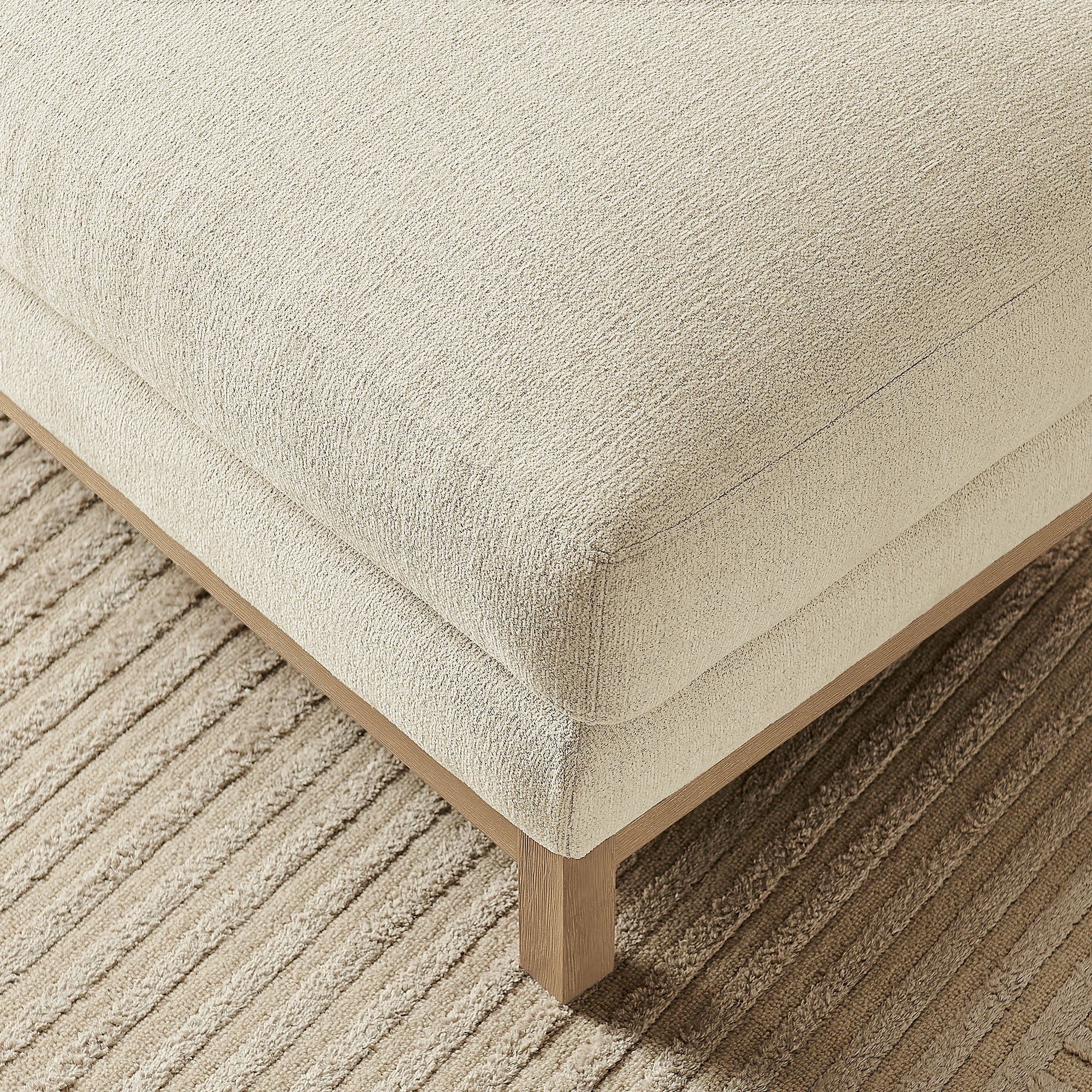 Roscoe Fabric Ottoman