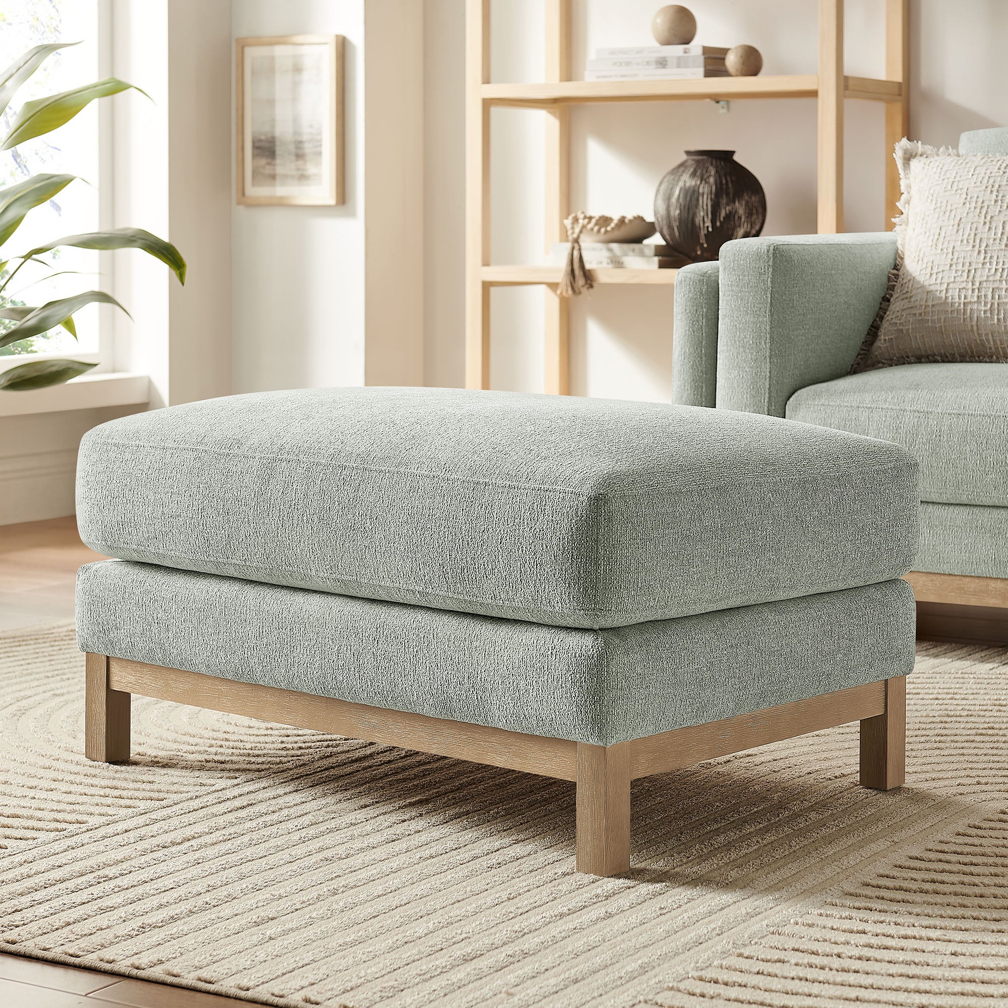 Roscoe Fabric Ottoman