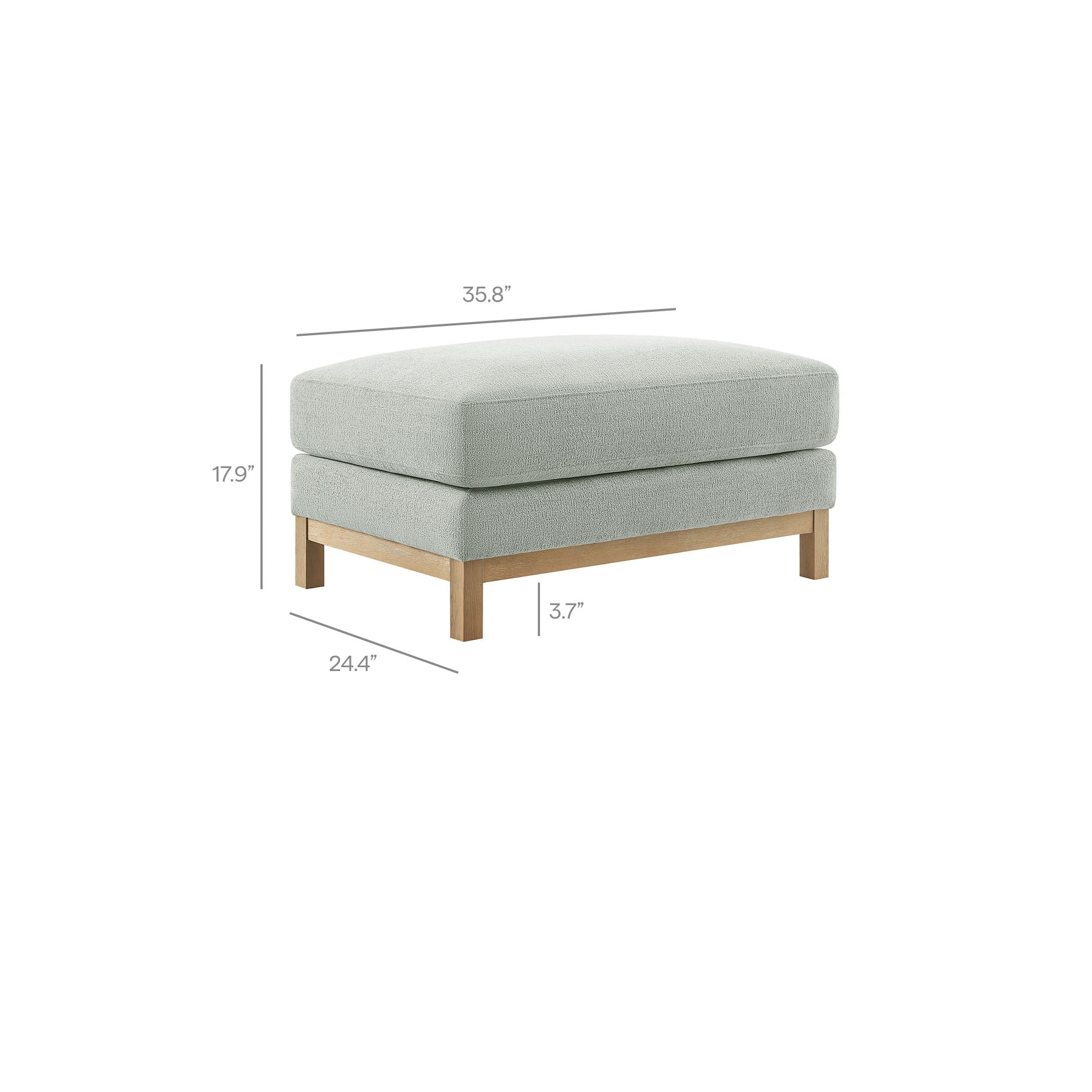 Roscoe Fabric Ottoman