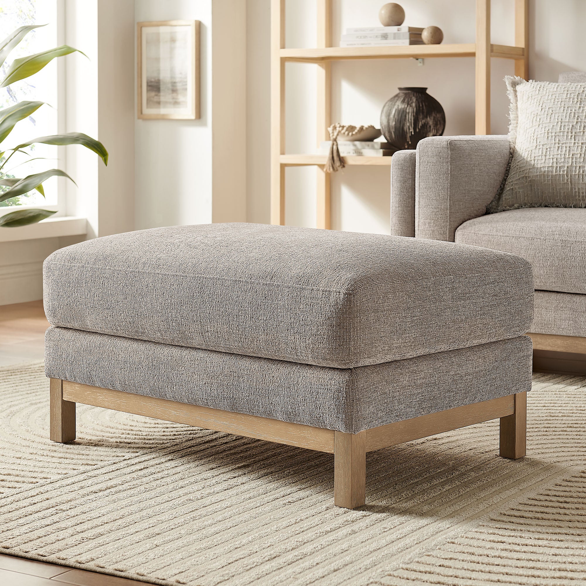 Roscoe Fabric Ottoman