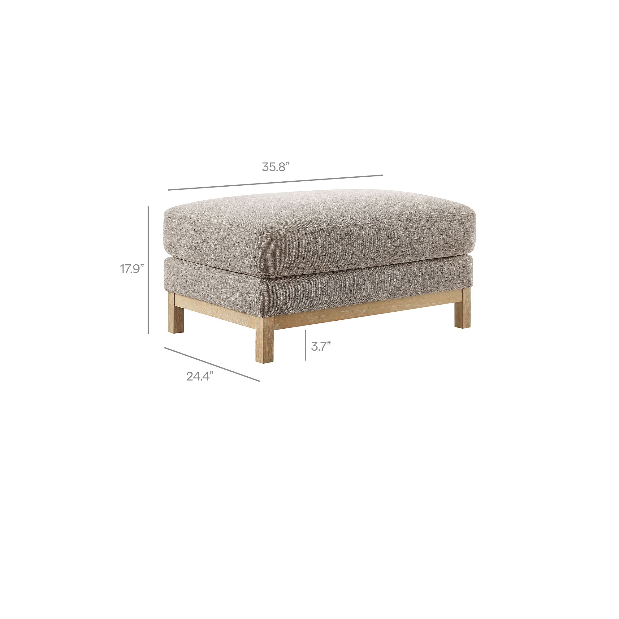 Roscoe Fabric Ottoman