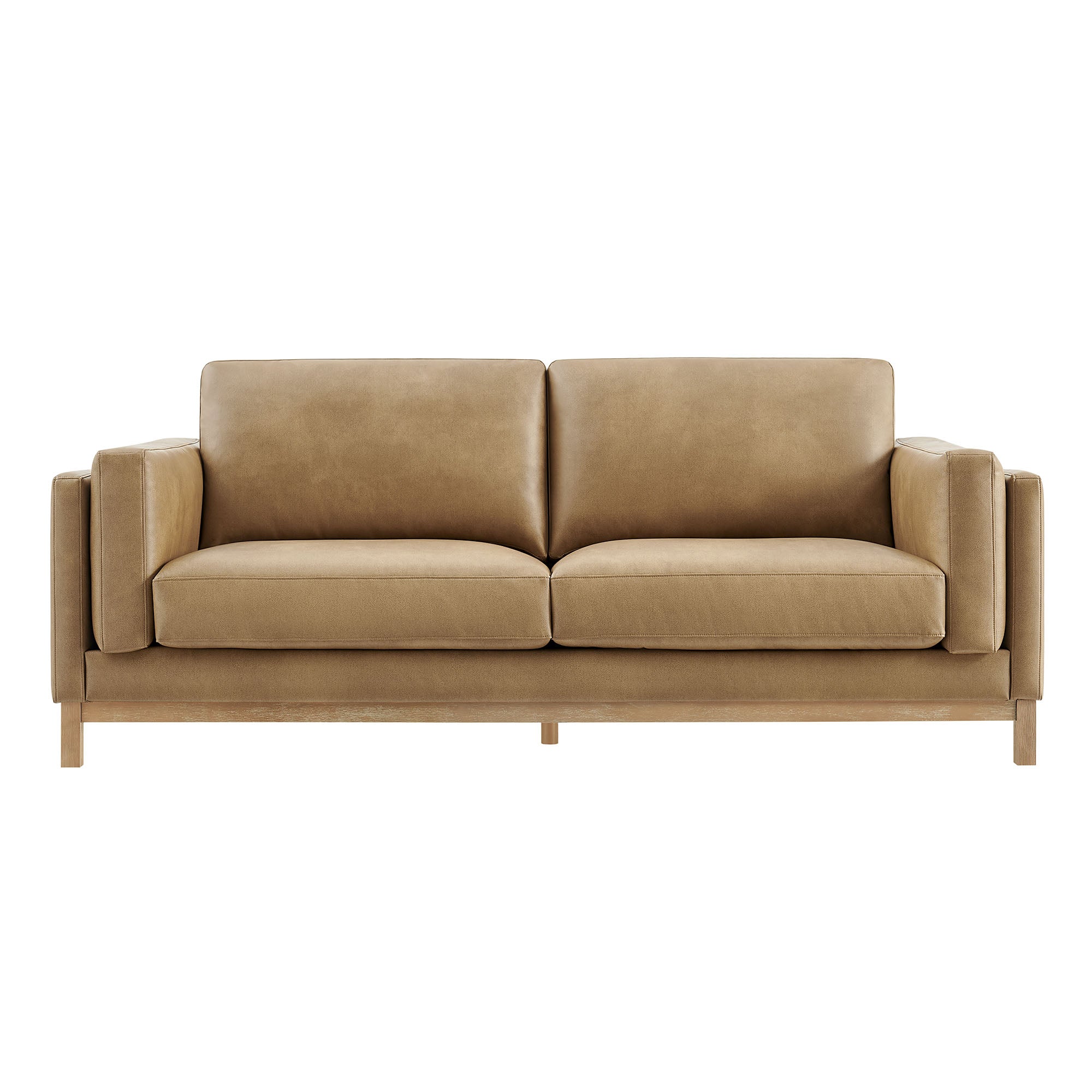 Roscoe 81 inch Vegan Leather Sofa