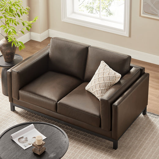 Roscoe 63 inch Vegan Leather Loveseat