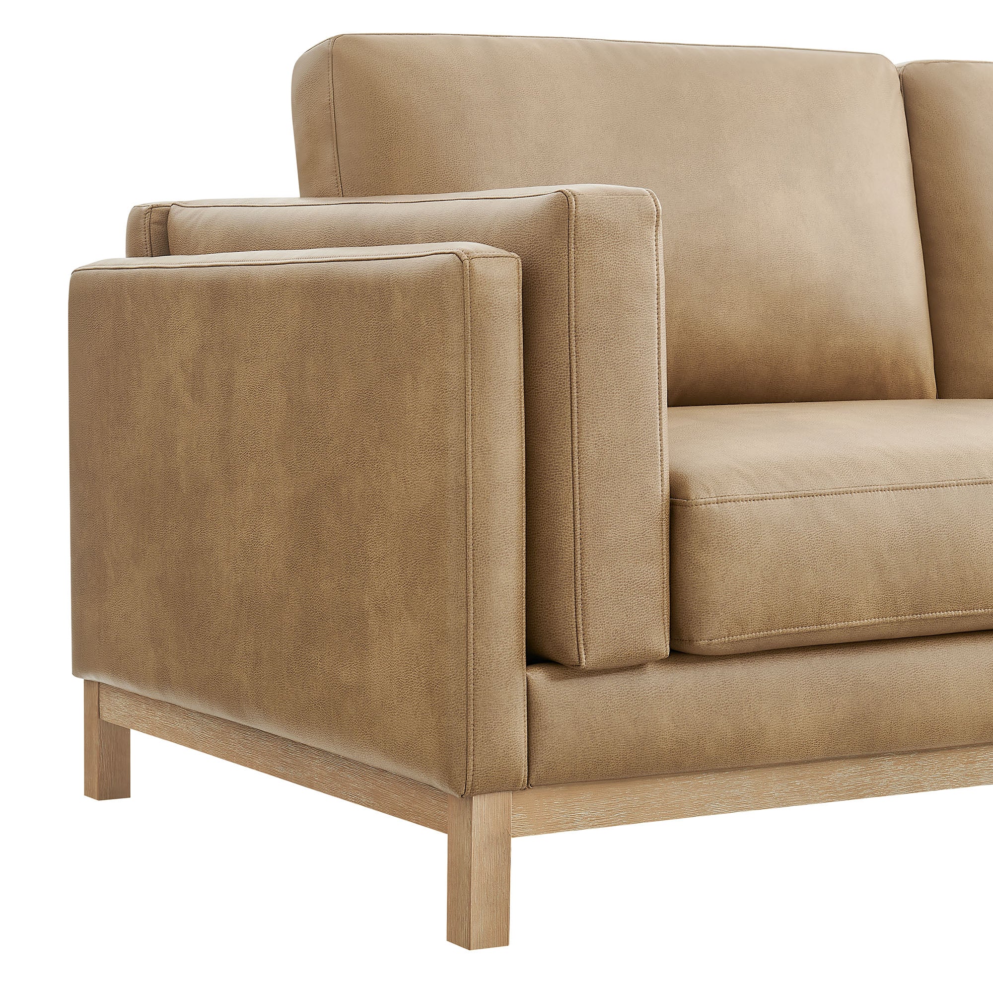 Roscoe 63 inch Vegan Leather Loveseat