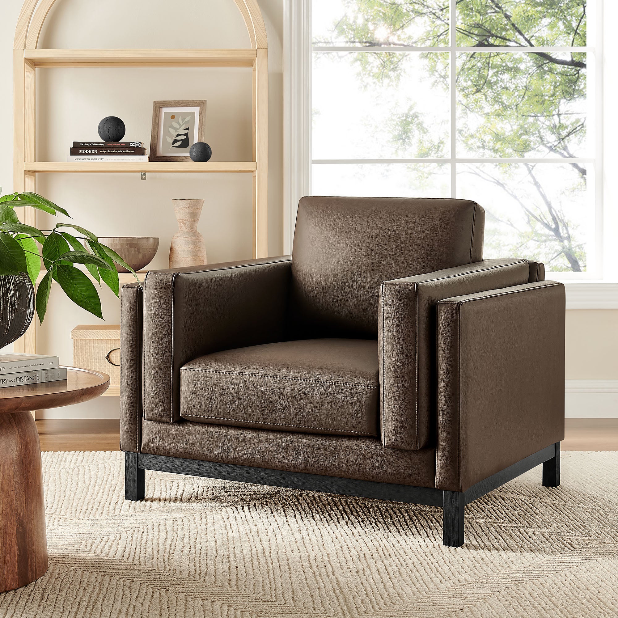 Roscoe Vegan Leather Armchair