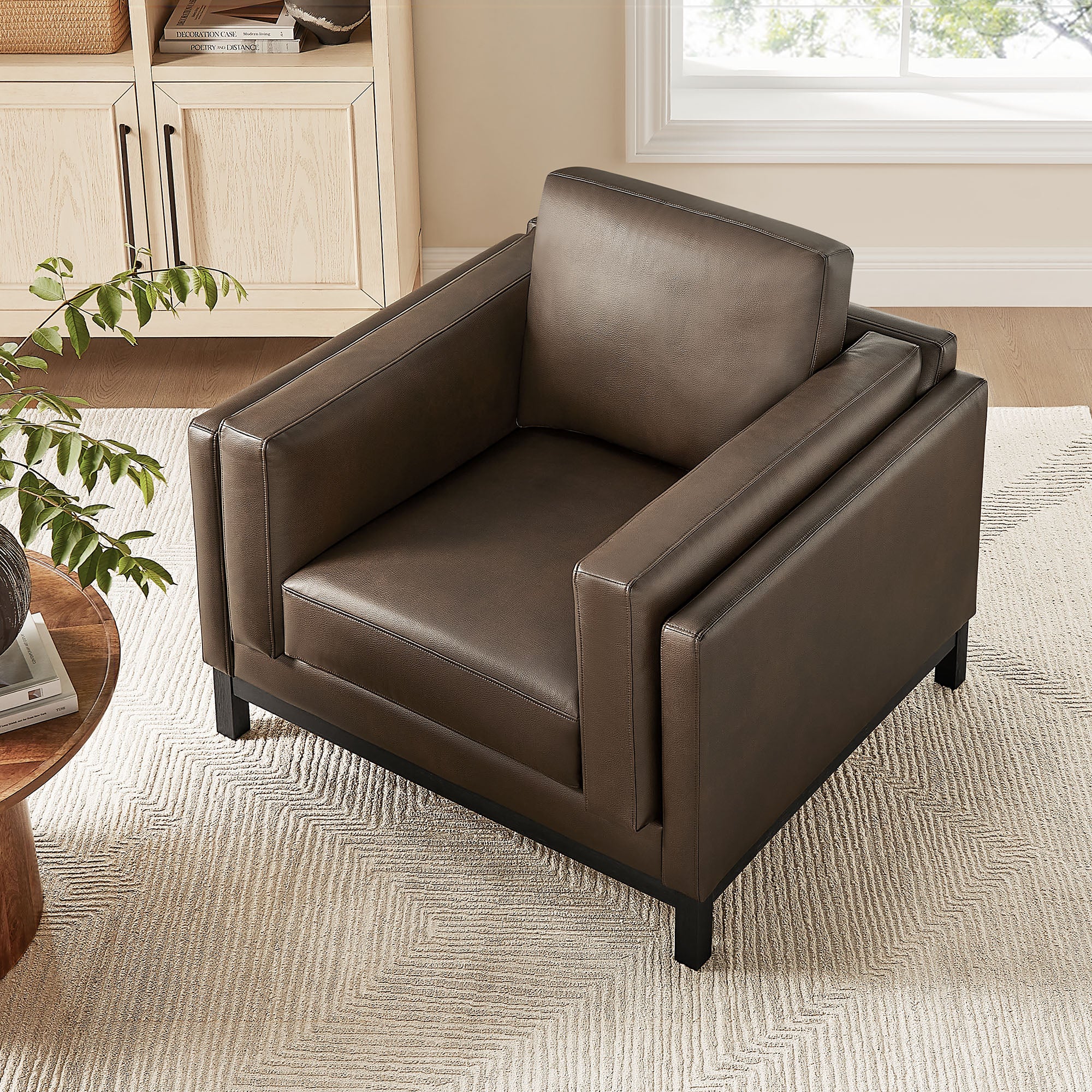 Roscoe Vegan Leather Armchair
