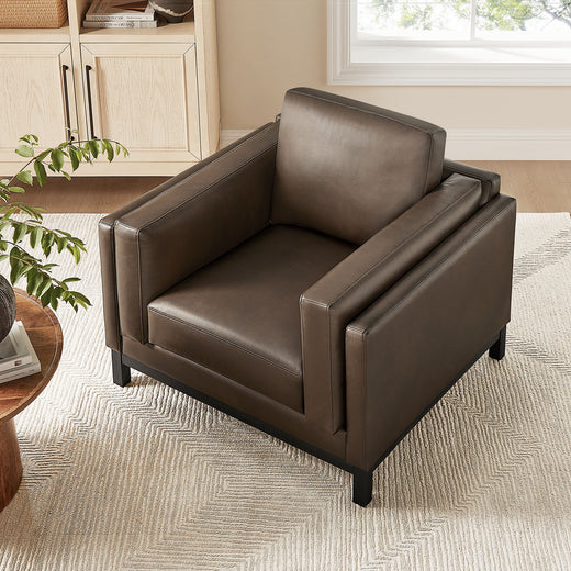 Roscoe Vegan Leather Armchair