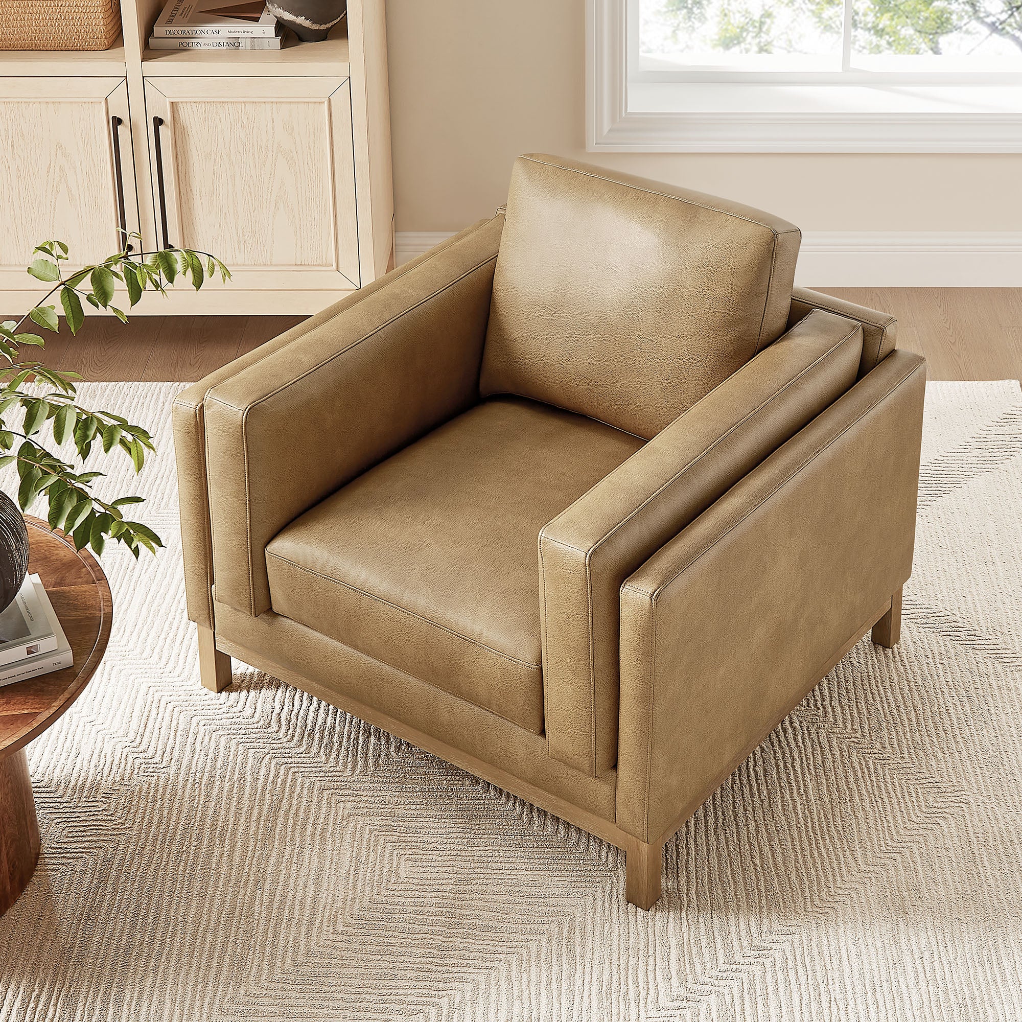 Roscoe Vegan Leather Armchair