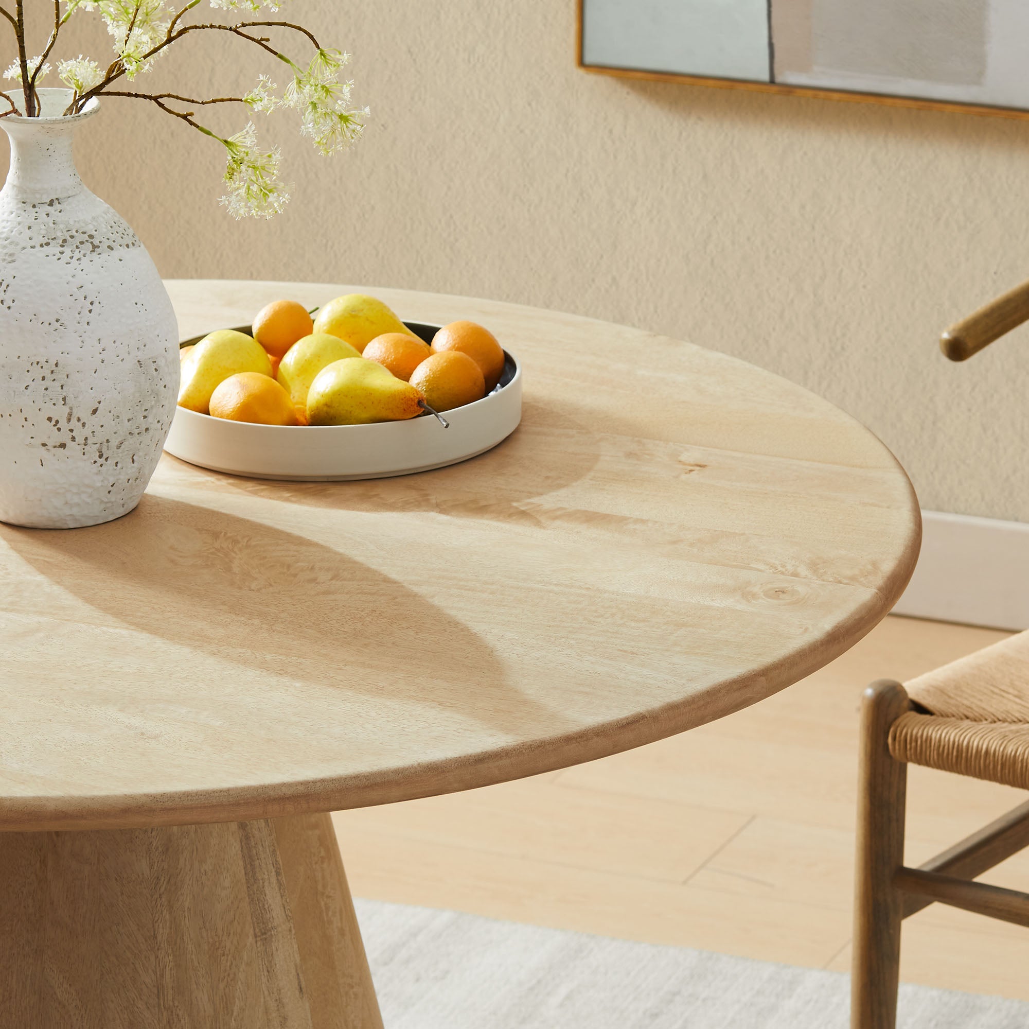 Sabelle 47" Round Wood Dining Table