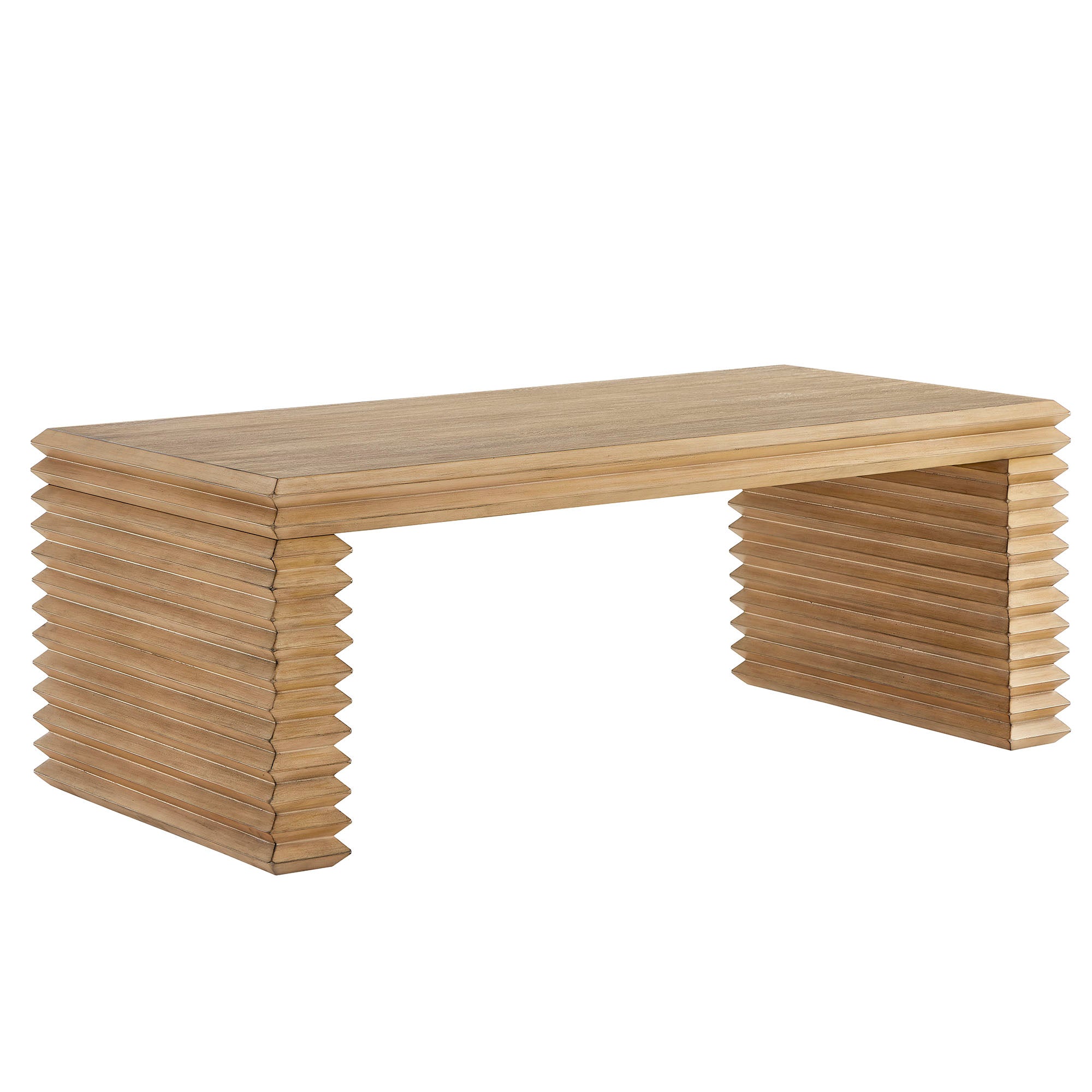 Canto Rectangular Stacked Design Coffee Table