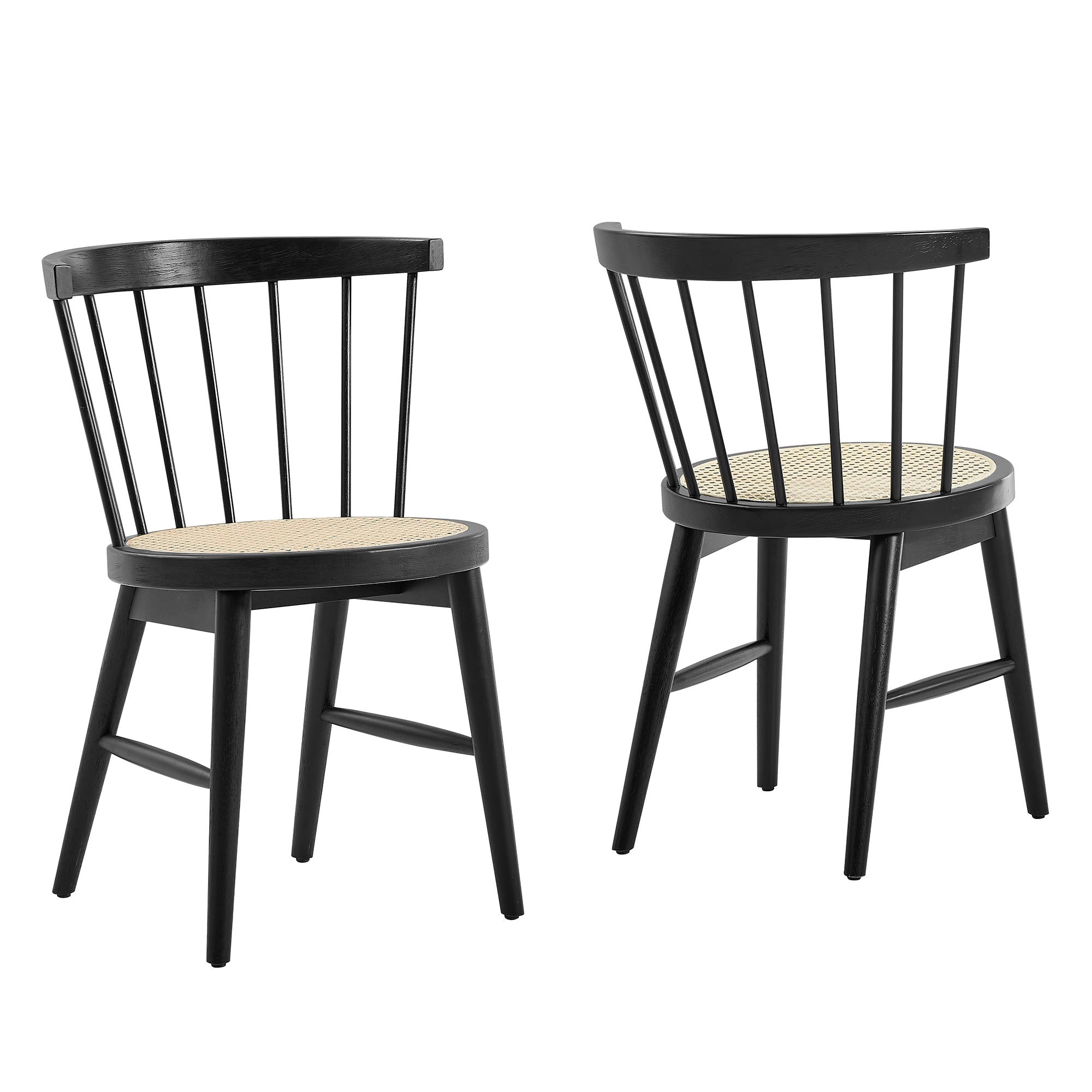 Lykke Curved Spindle Back Dining Chairs Set of 2