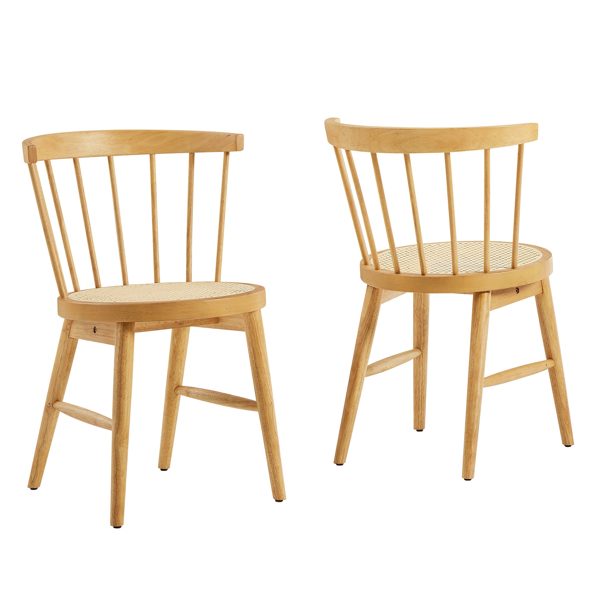Lykke Curved Spindle Back Dining Chairs Set of 2