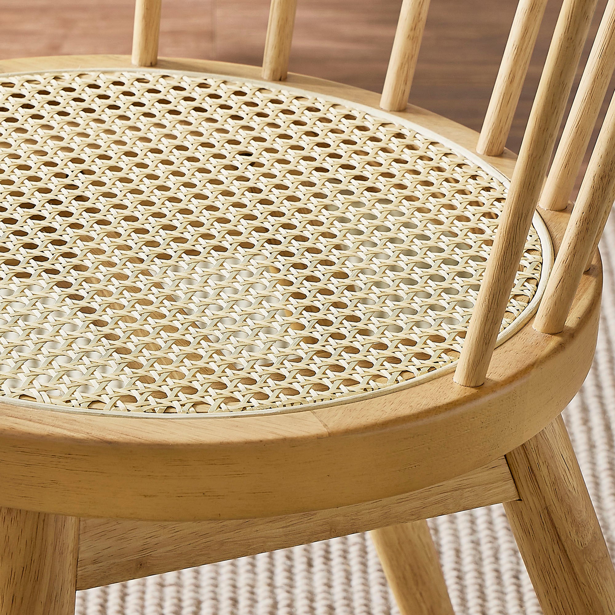 Lykke Curved Spindle Back Dining Chairs Set of 2