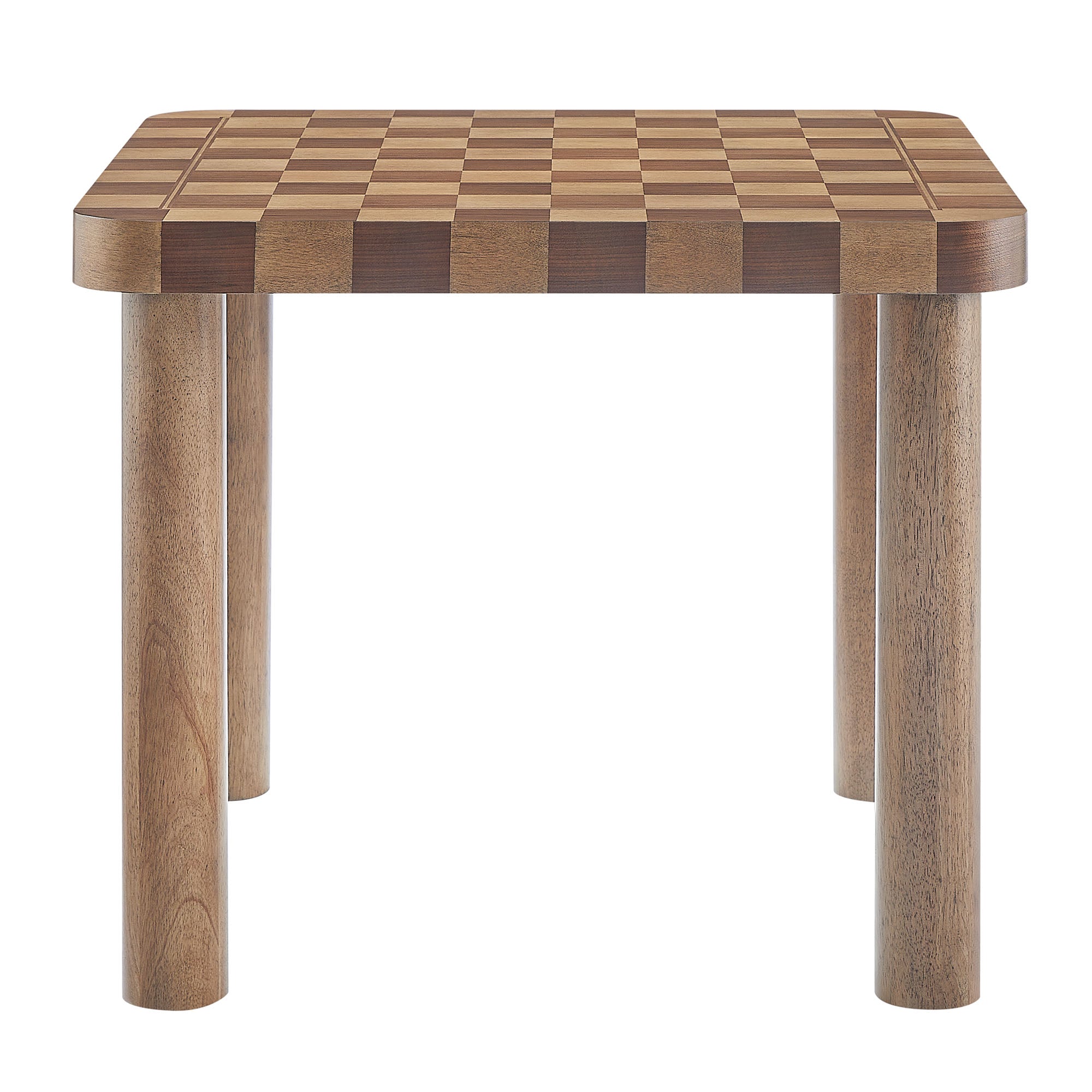 Oscar 36 Inch Square Checkered Dining Table